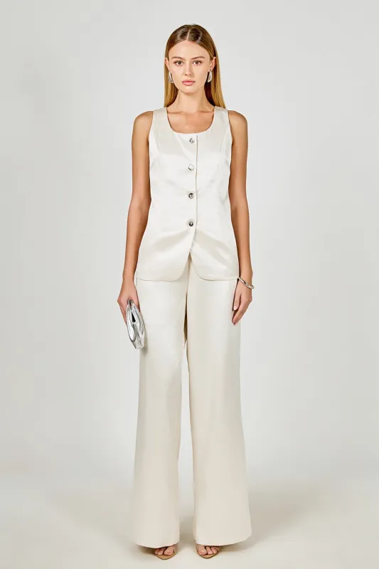 Satin Velvet Scoop Neck Top sold by Endless Rose