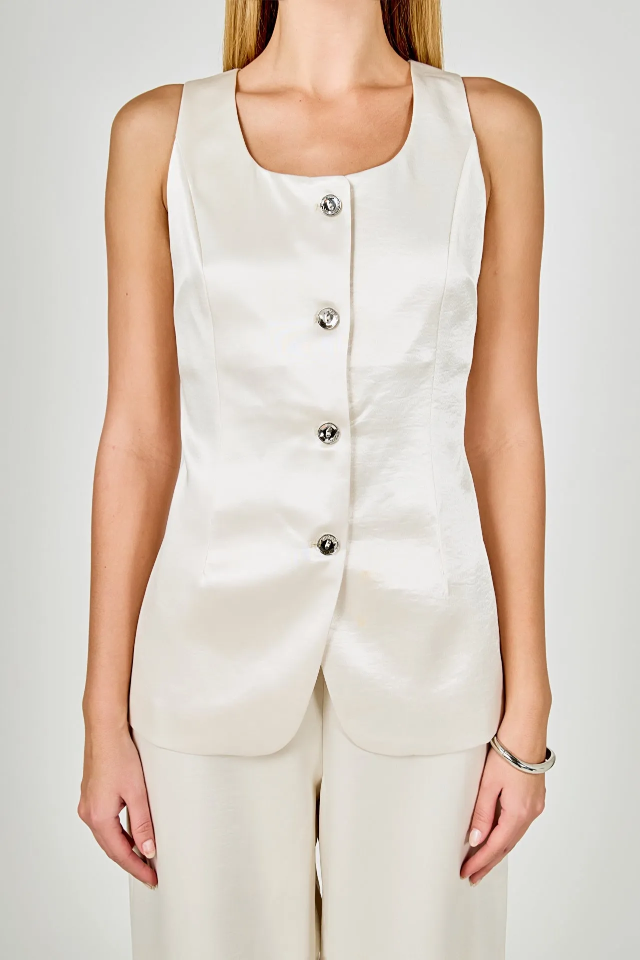 Satin Velvet Scoop Neck Top sold by Endless Rose product image thumbnail 2