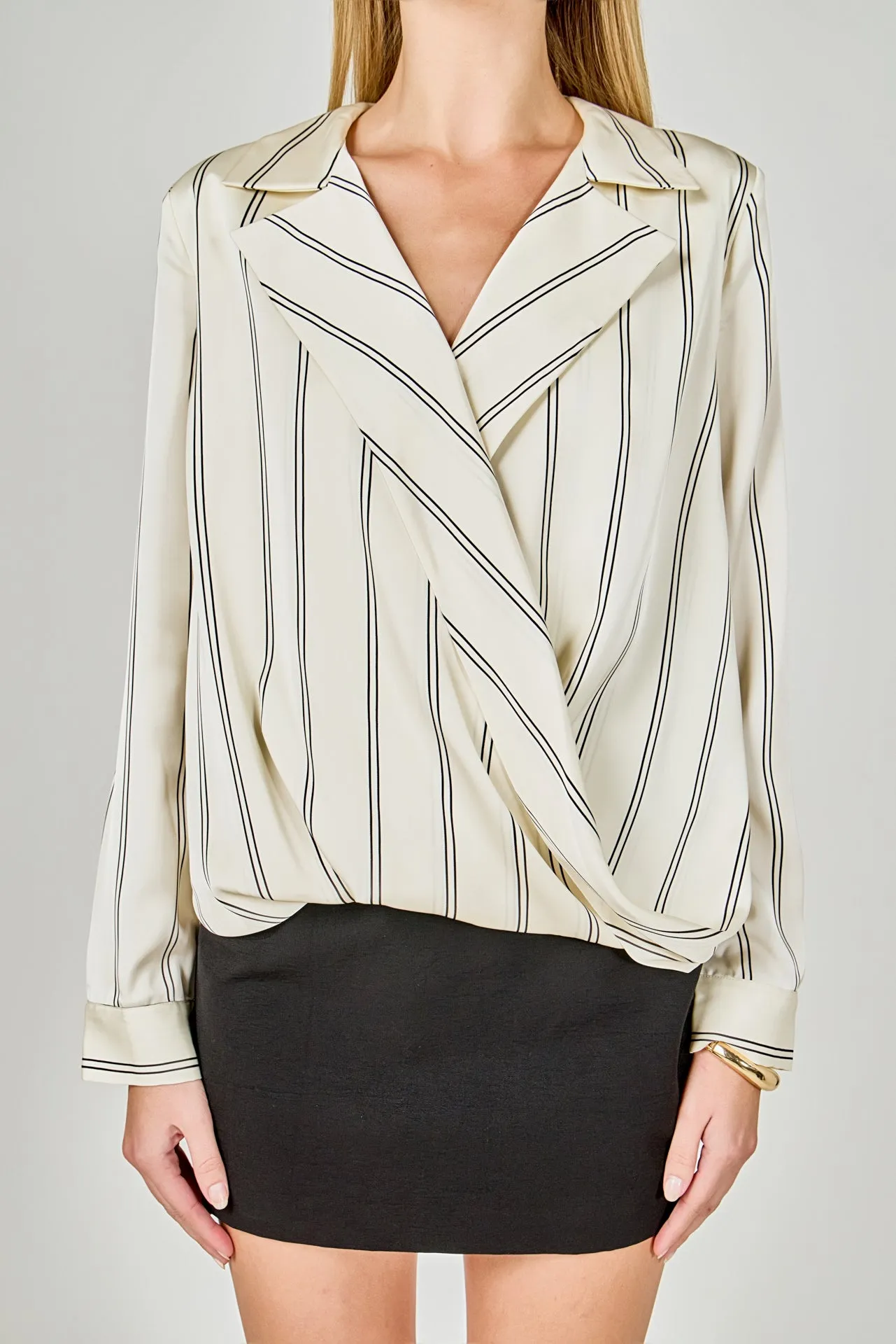 Striped Wrap Blouse sold by Endless Rose product image thumbnail 2