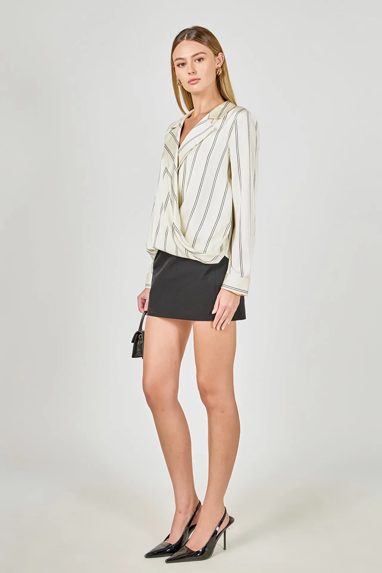Striped Wrap Blouse sold by Endless Rose product image thumbnail 3