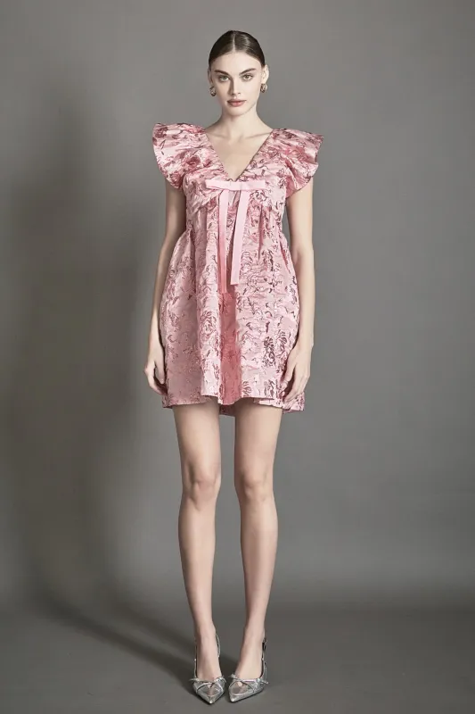Jacquard Print Mini Dress sold by Endless Rose