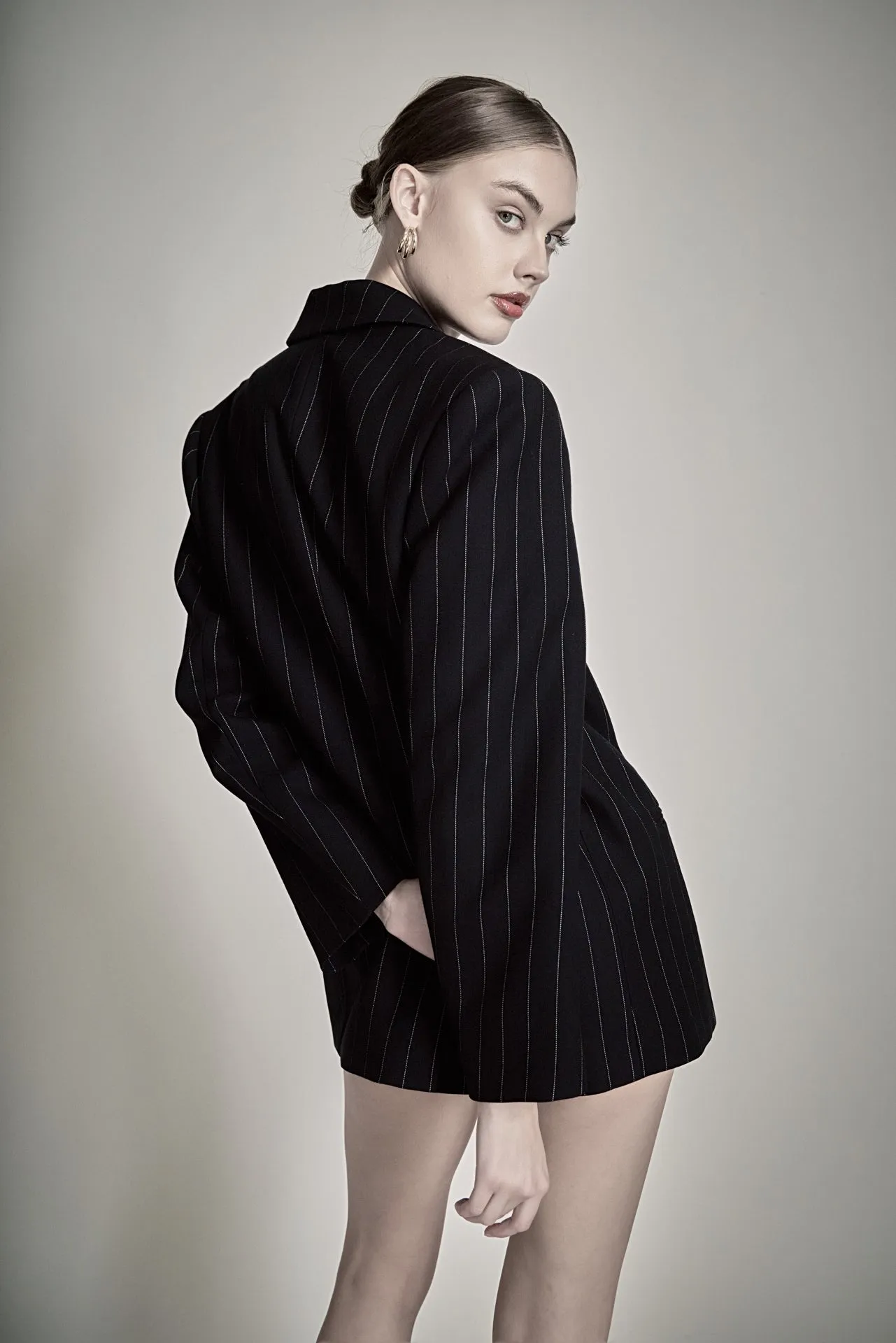 Oversized Pinstripe Blazer sold by Endless Rose product image thumbnail 5