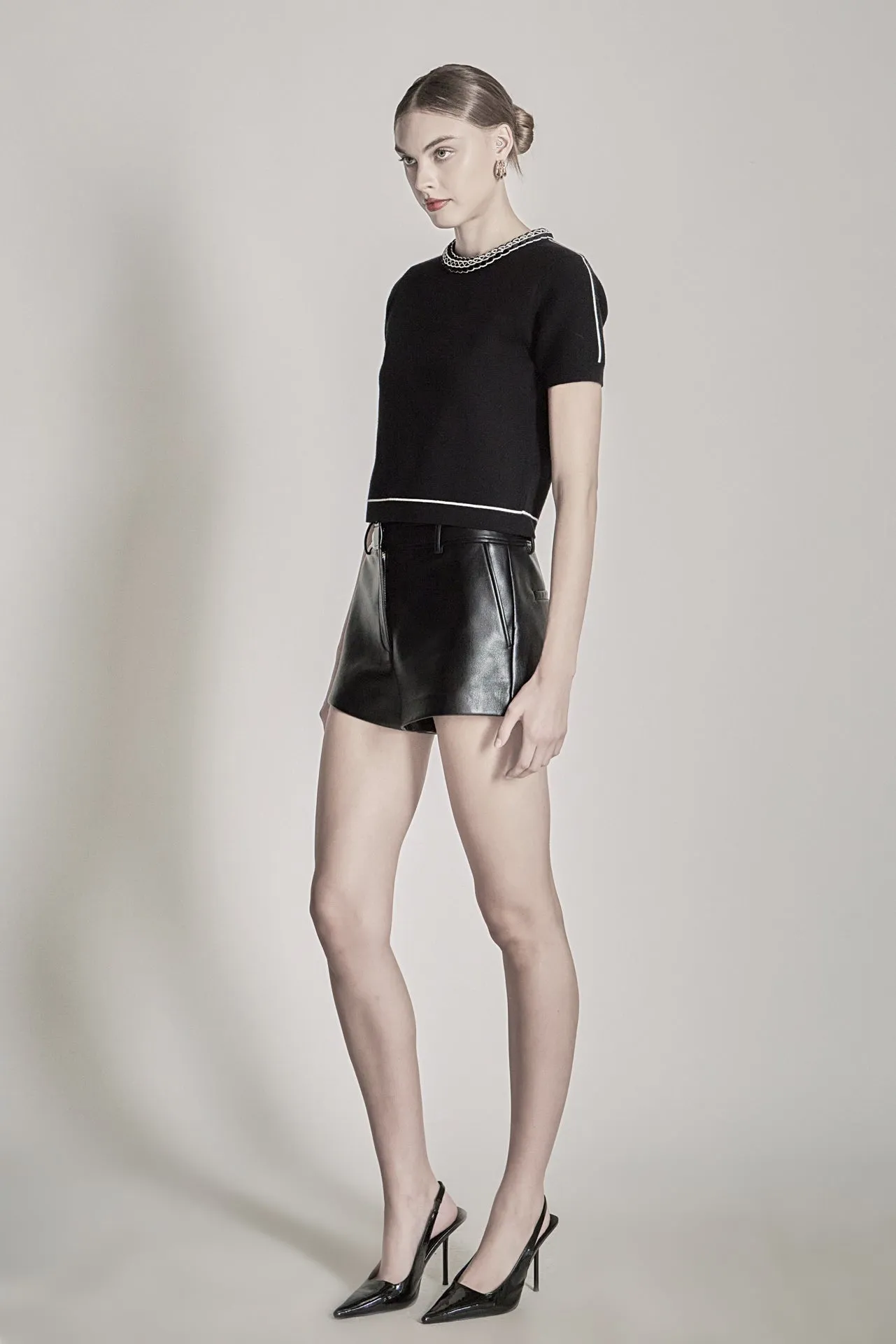 Jade Leather Shorts sold by Endless Rose product image thumbnail 3
