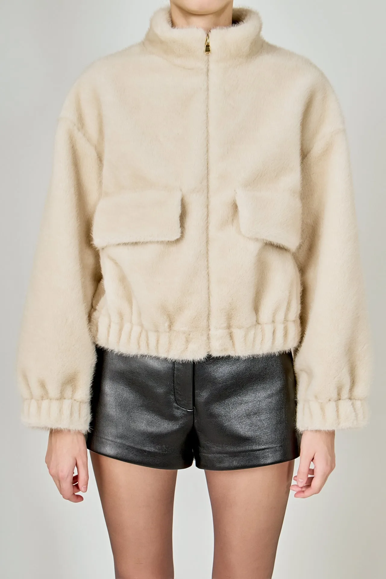 Fur Bomber Jacket sold by Endless Rose product image thumbnail 2