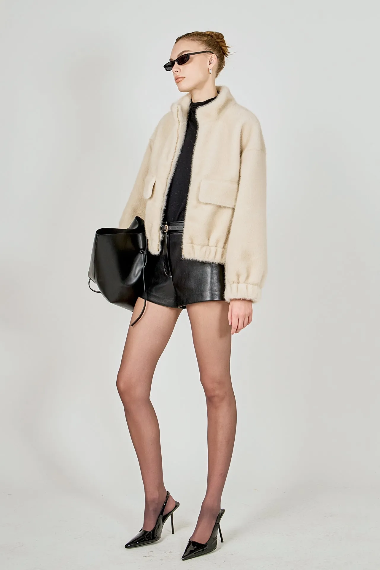 Fur Bomber Jacket sold by Endless Rose