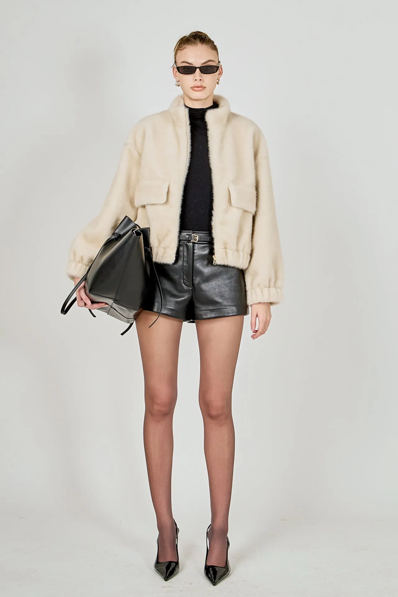 Fur Bomber Jacket sold by Endless Rose product image thumbnail 3
