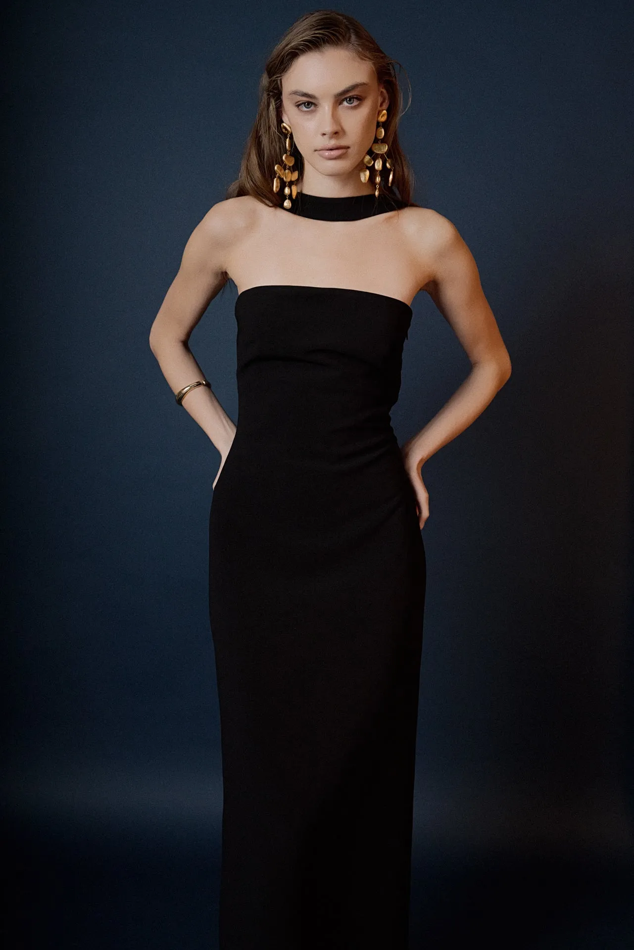 Neck Detail Fitted Maxi Dress sold by Endless Rose product image thumbnail 5