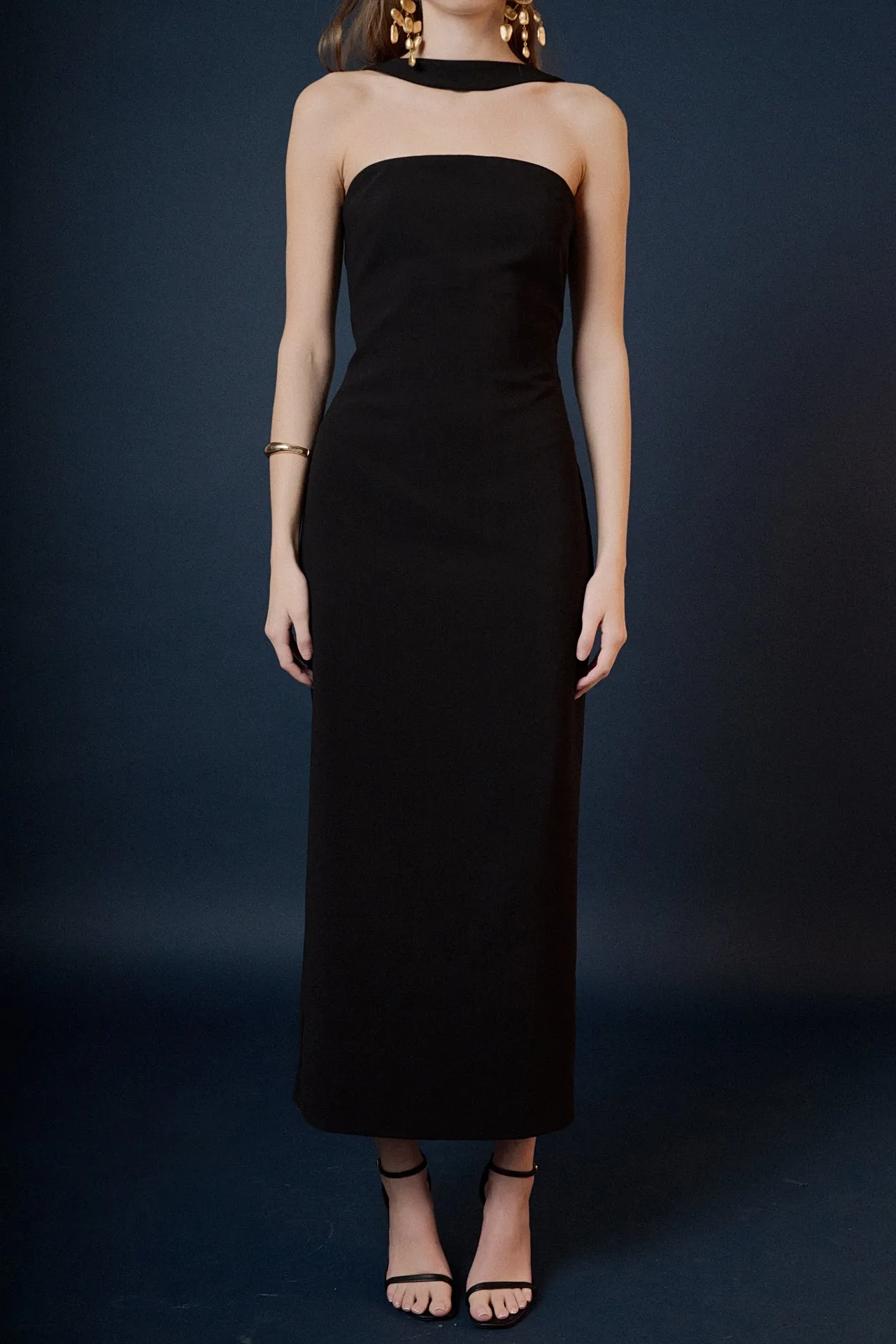 Neck Detail Fitted Maxi Dress sold by Endless Rose product image thumbnail 2