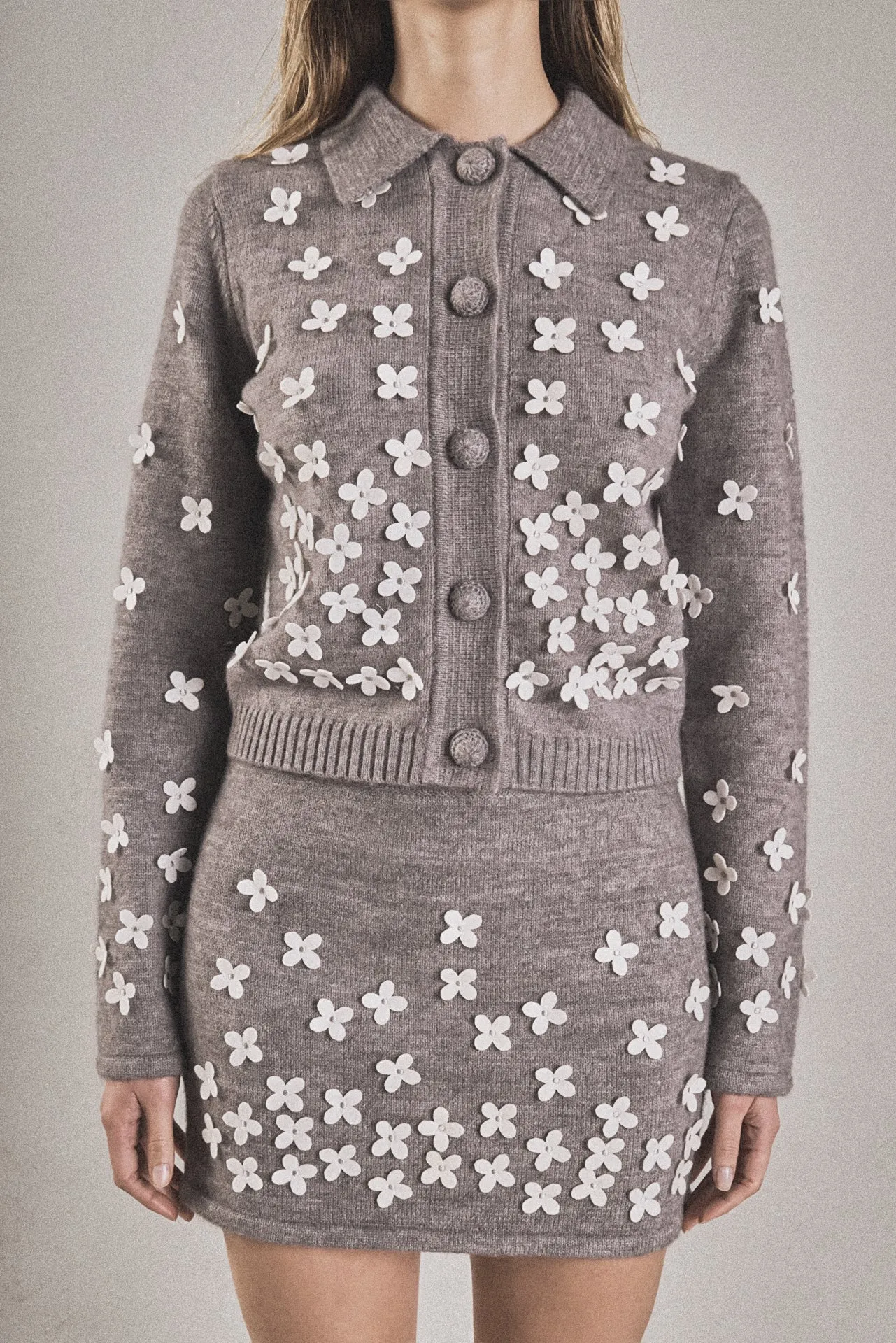 Flower Detail Knit Cardigan sold by Endless Rose product image thumbnail 2