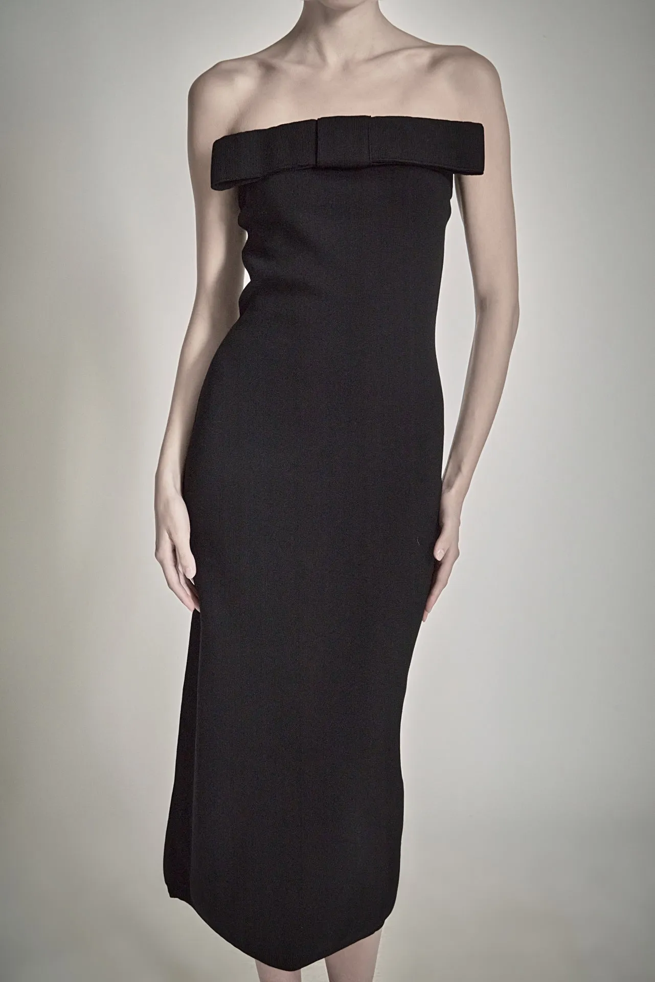 Bow Detailed Tube Midi Knit Dress sold by Endless Rose product image thumbnail 2