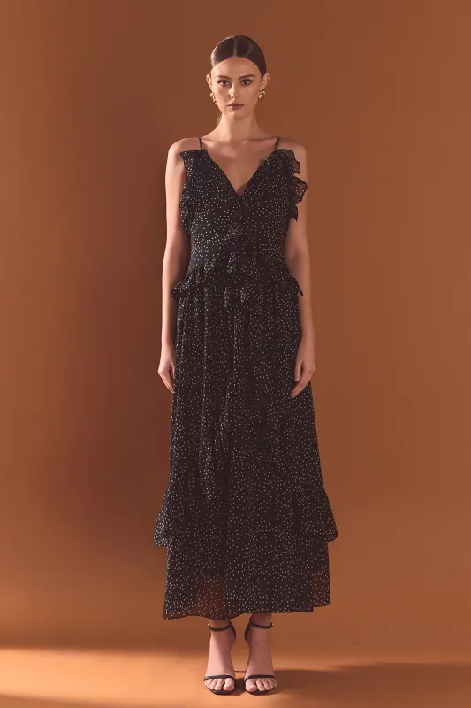 Polka Dot Ruffle Dress sold by Endless Rose