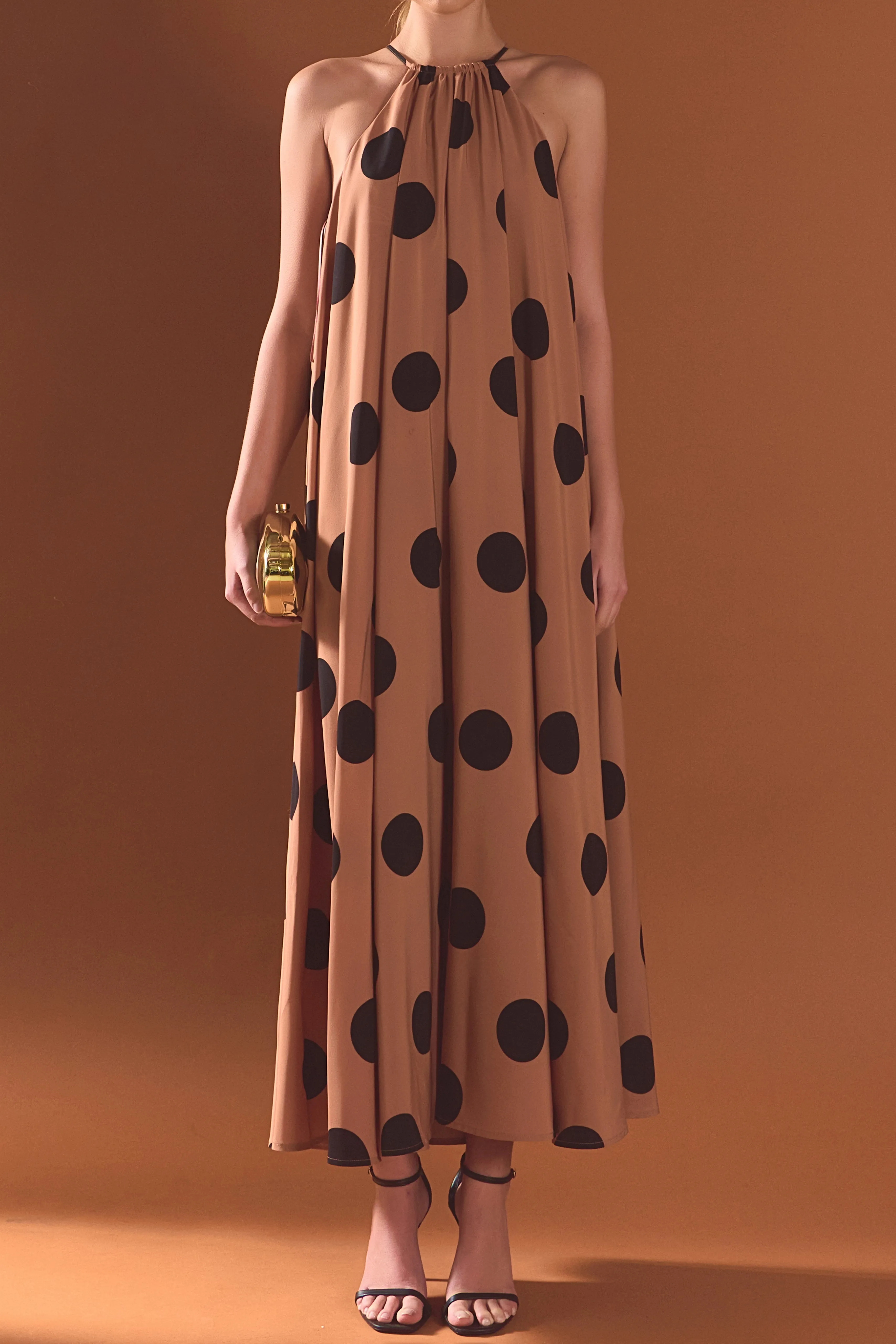 Polka Dot Halter Neck Maxi Dress sold by Endless Rose product image thumbnail 2