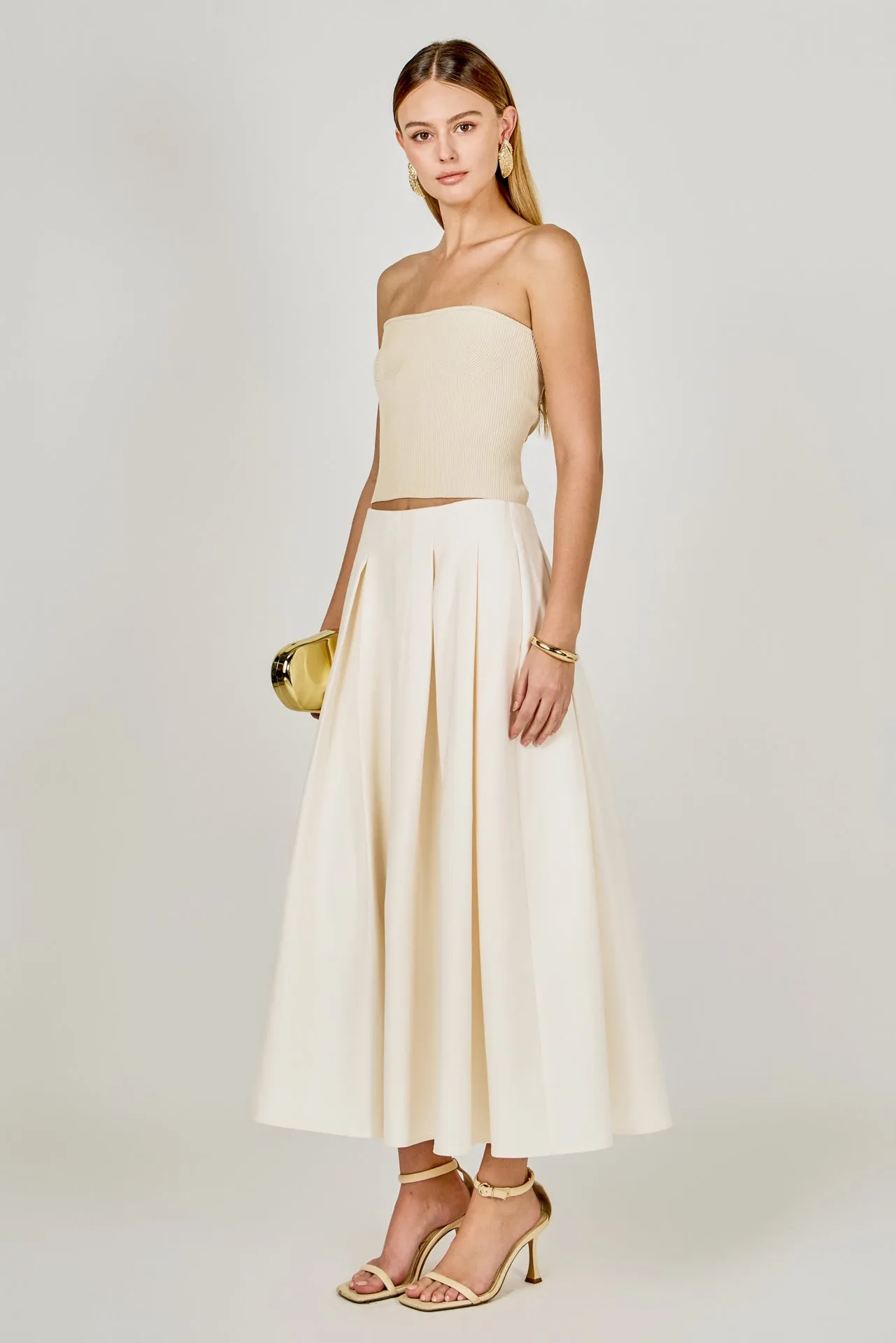 Pleated Midi Skirt sold by Endless Rose product image thumbnail 3