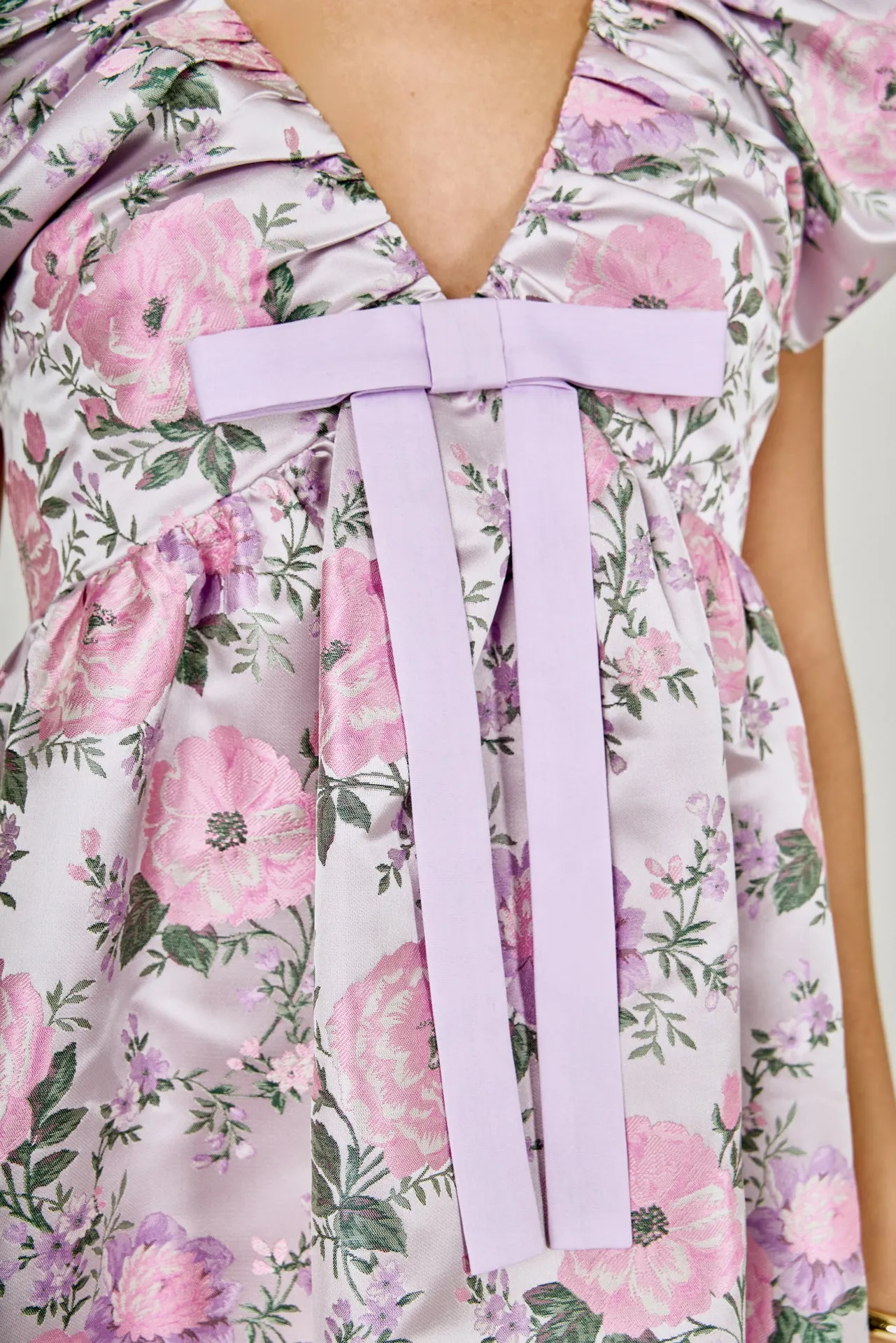 Jacquard Mini Dress With Bow sold by Endless Rose product image thumbnail 5