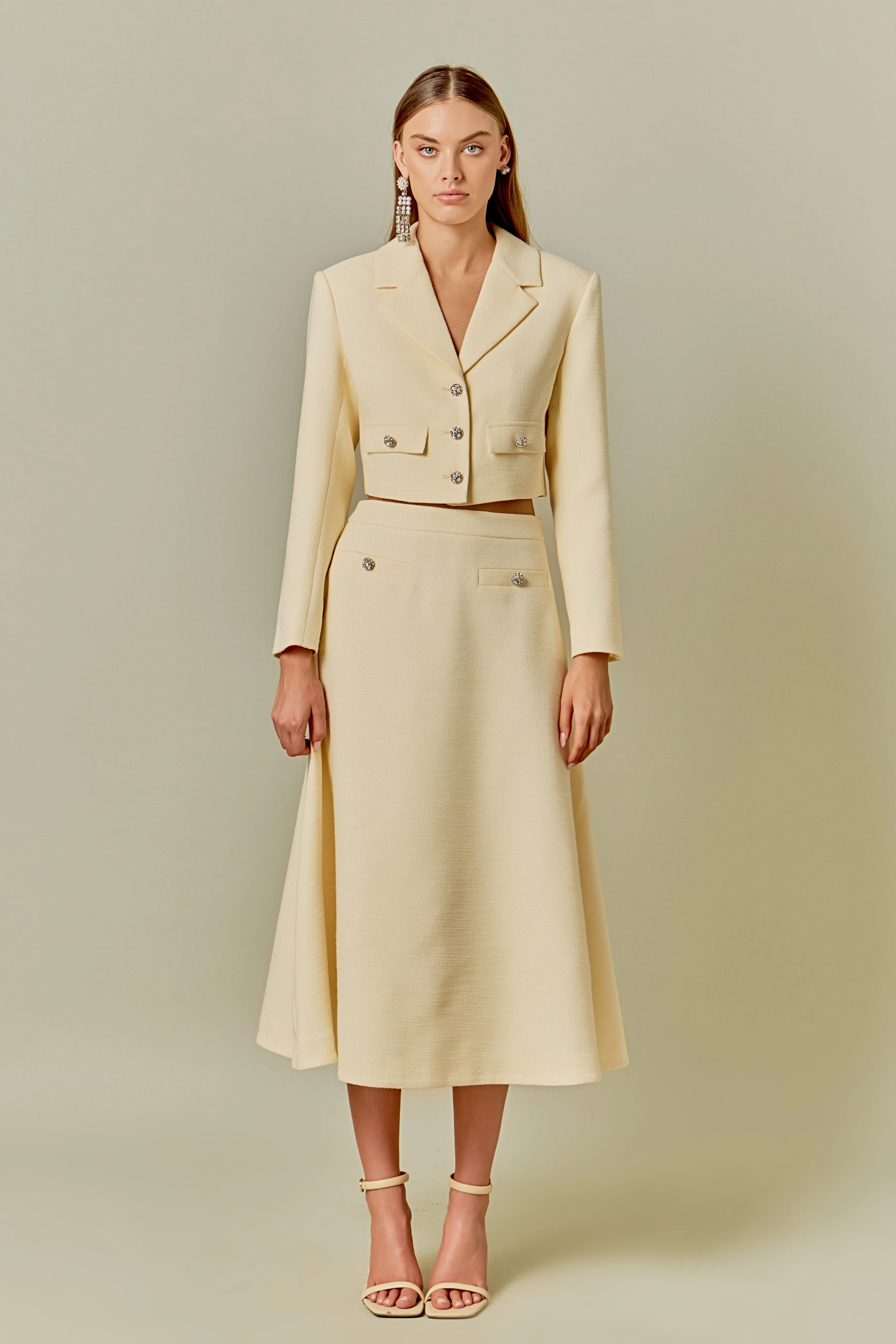 Cropped Tweed Jacket sold by Endless Rose