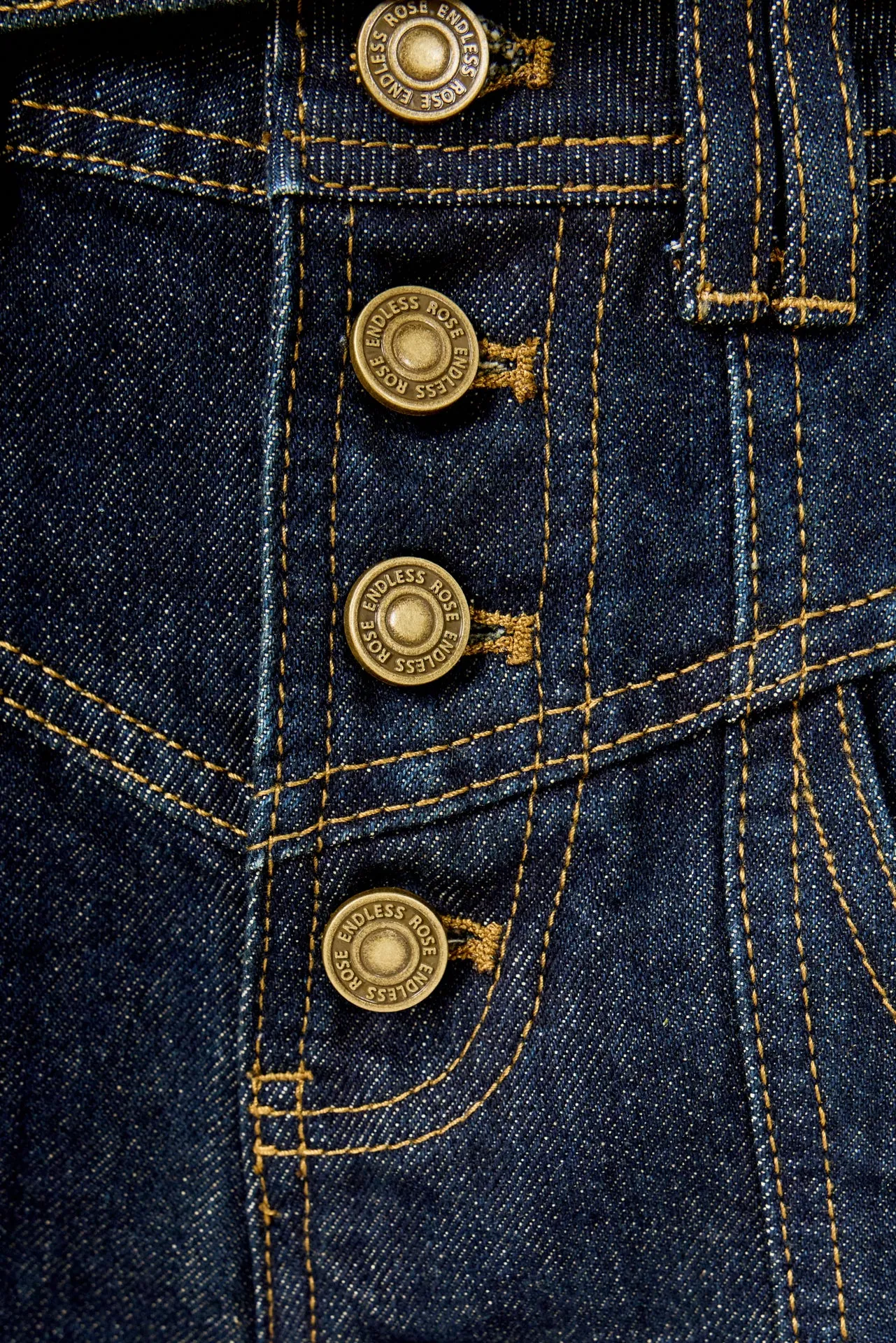 High Waisted Denim Shorts sold by Endless Rose product image thumbnail 5