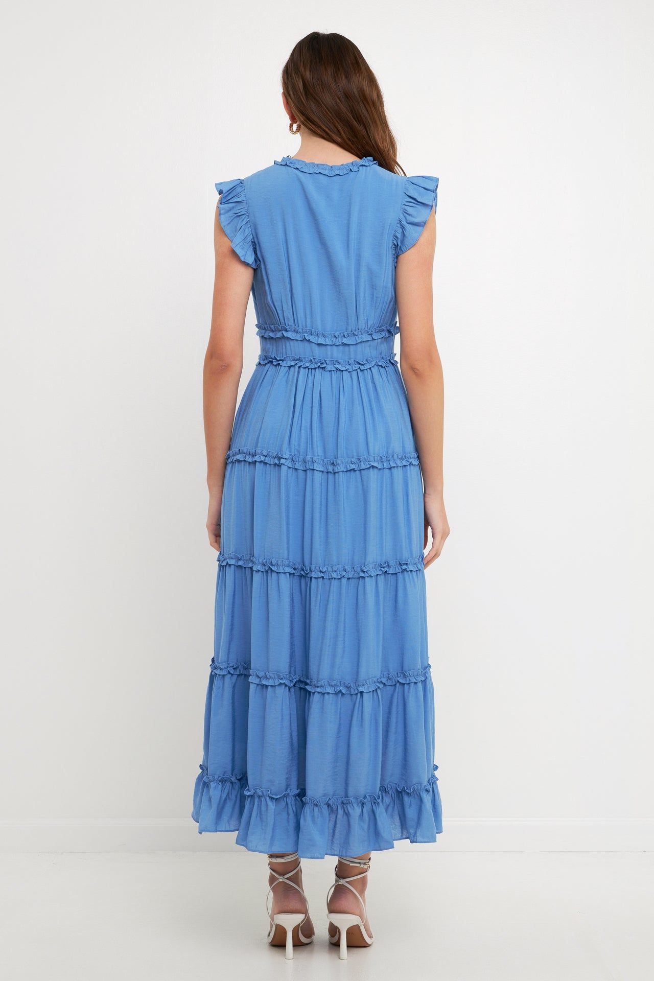 Ruffle Detail Tiered Long Dress sold by Endless Rose product image thumbnail 4
