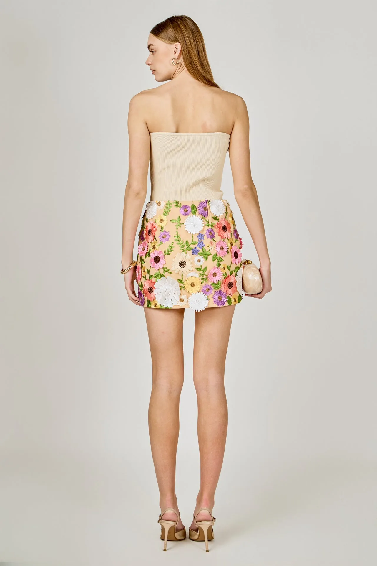 Floral Embroidered Mini Skirt sold by Endless Rose product image thumbnail 4