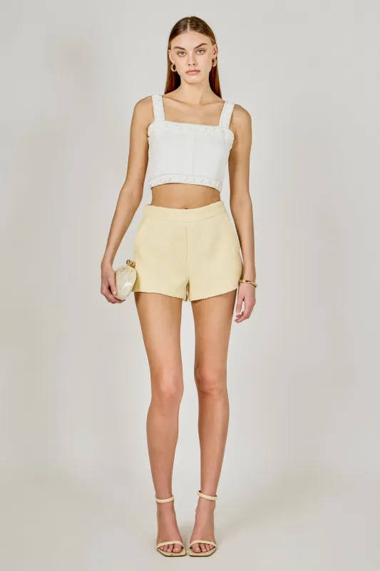 Flower and Pearl Trim Knit Top sold by Endless Rose