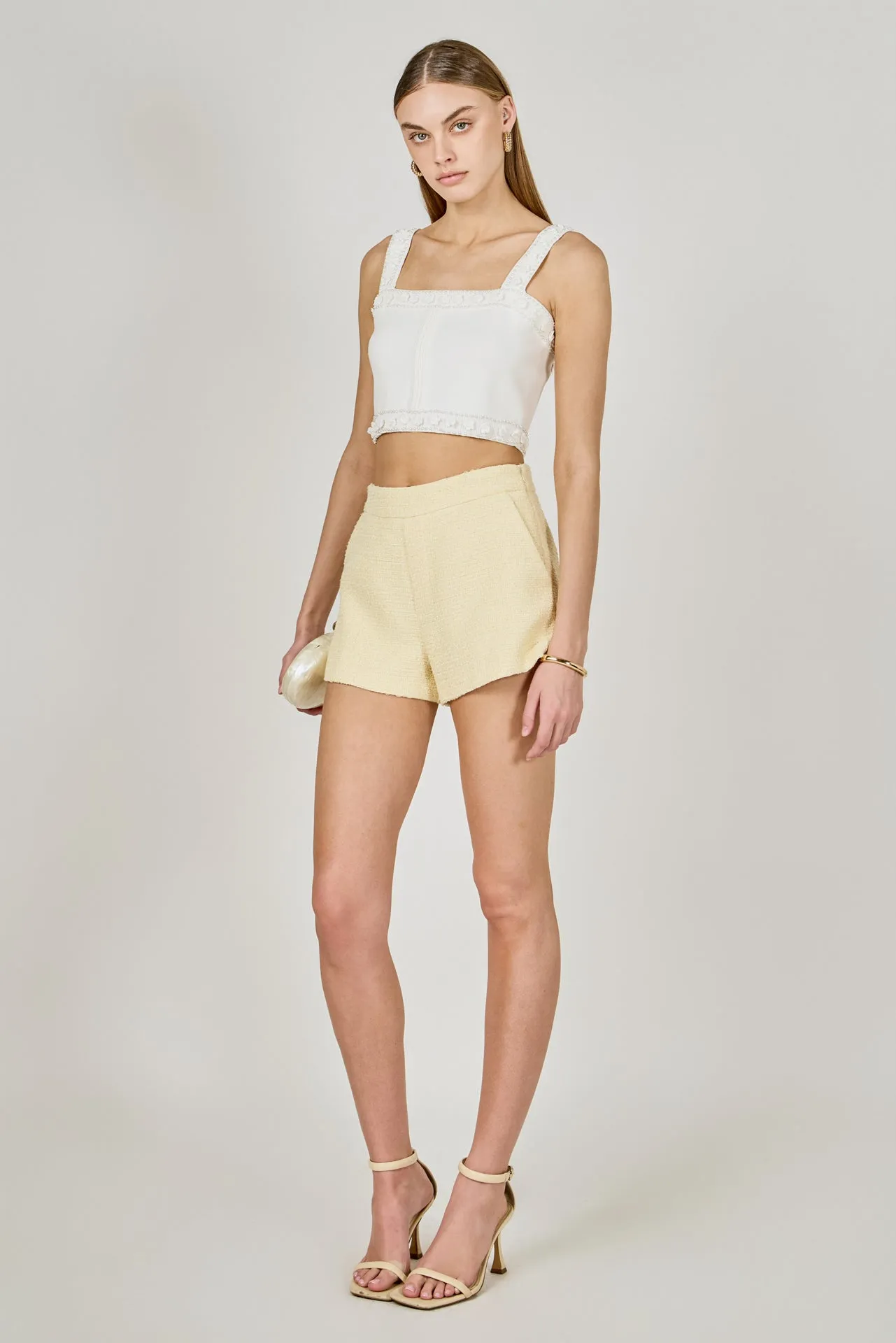 Flower and Pearl Trim Knit Top sold by Endless Rose product image thumbnail 3