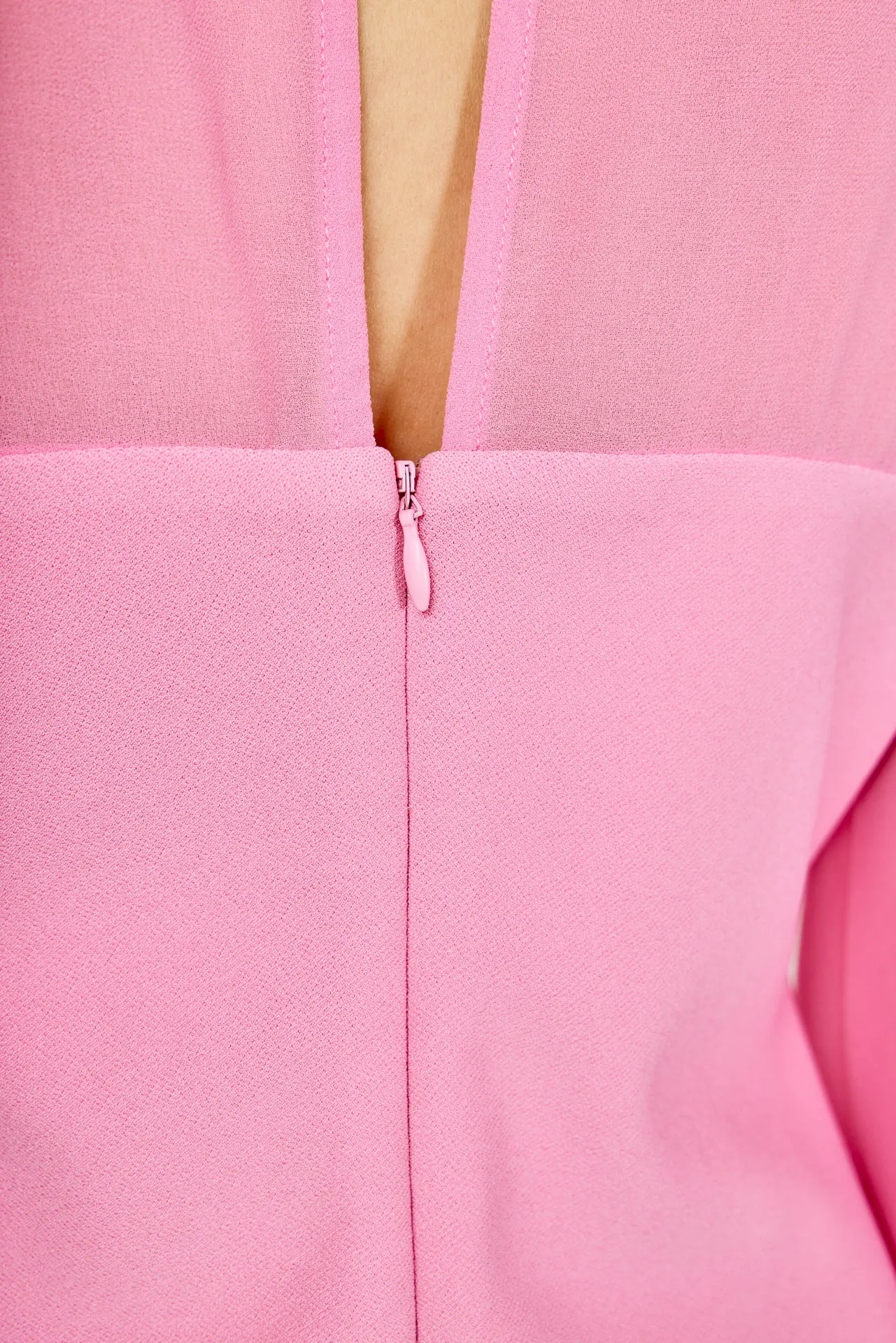 Mixed Media Mini Dress with Puff Sleeves sold by Endless Rose product image thumbnail 5