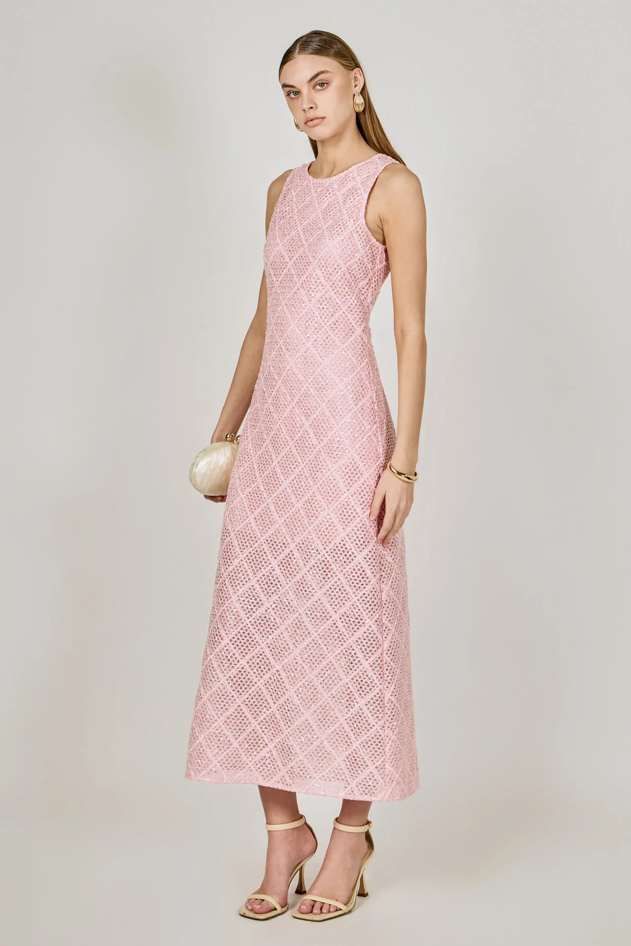 Textured Sleeveless Midi Dress sold by Endless Rose product image thumbnail 3