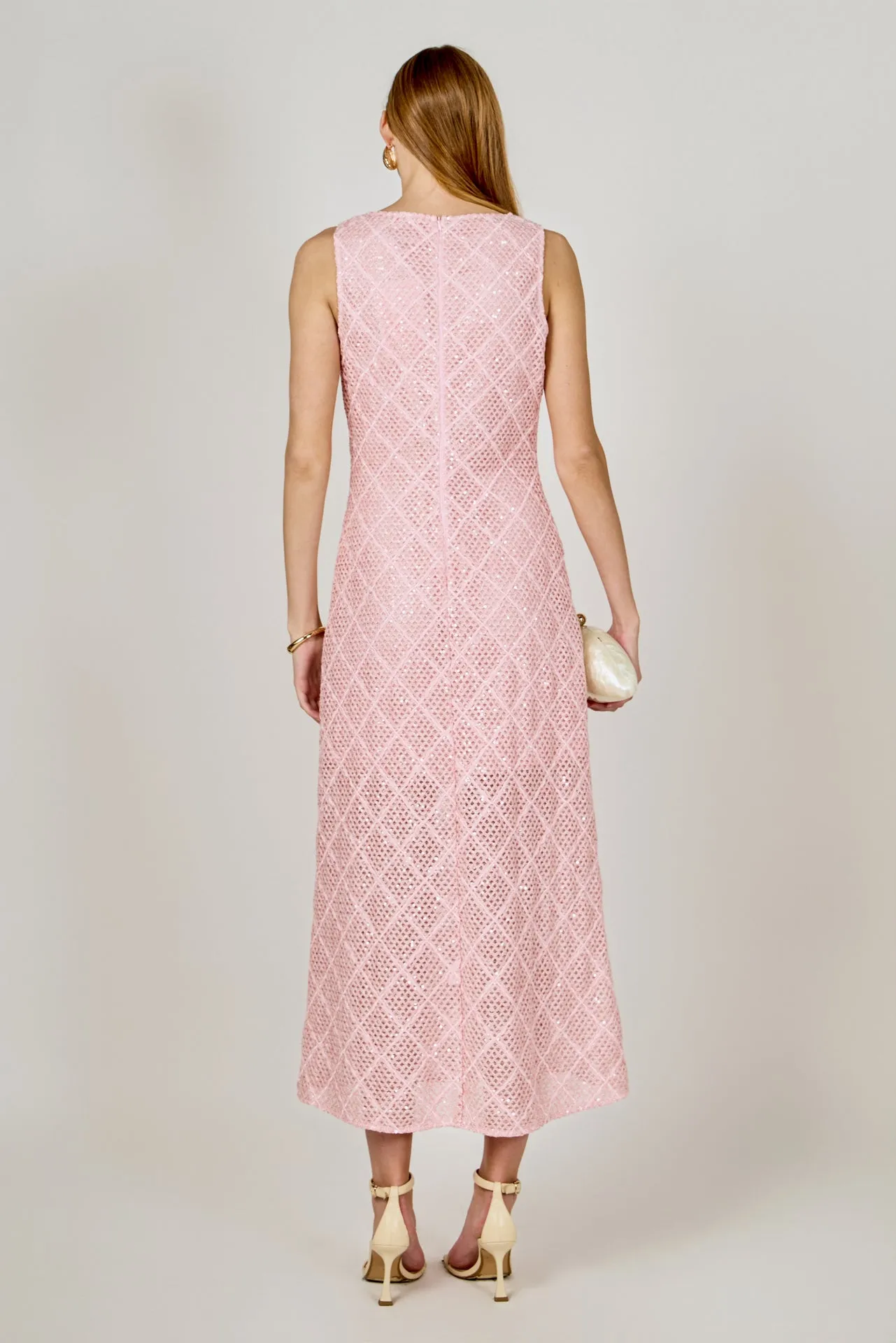 Textured Sleeveless Midi Dress sold by Endless Rose product image thumbnail 4