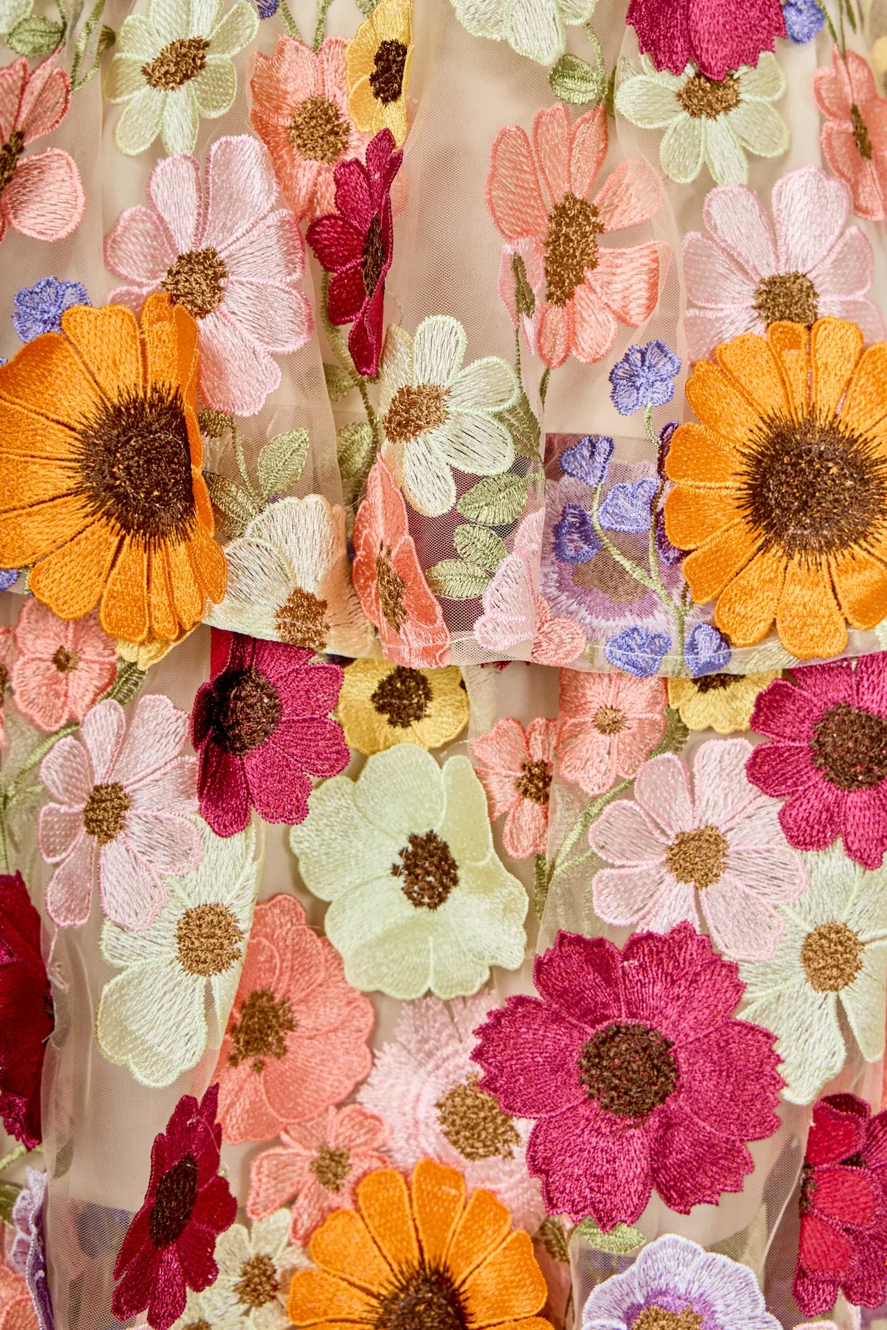 3D Floral Layered Midi Dress sold by Endless Rose product image thumbnail 5