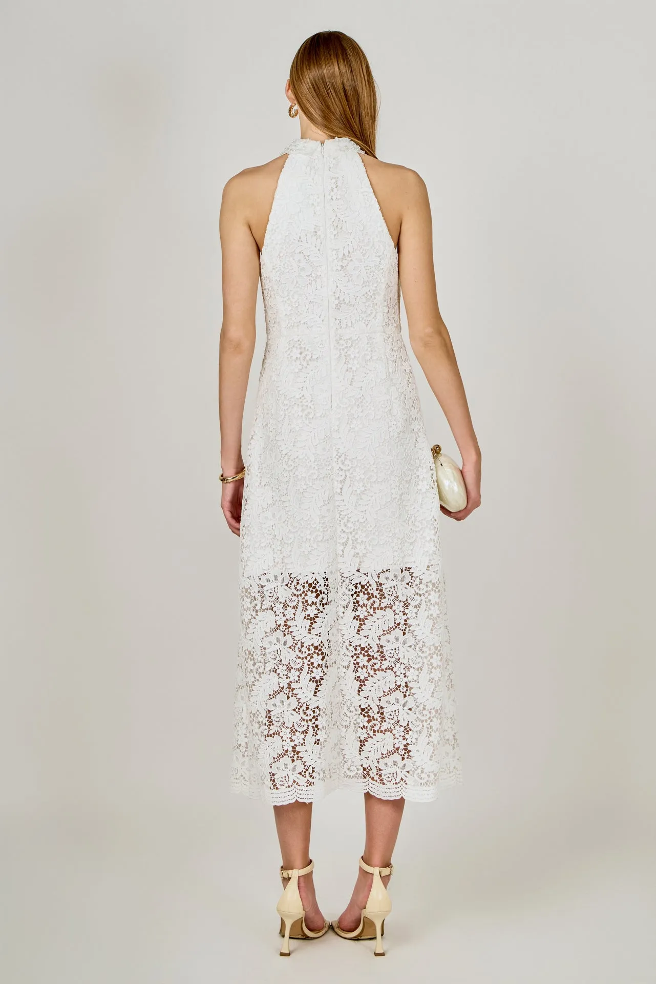 Lace Halter Midi Dress sold by Endless Rose product image thumbnail 4