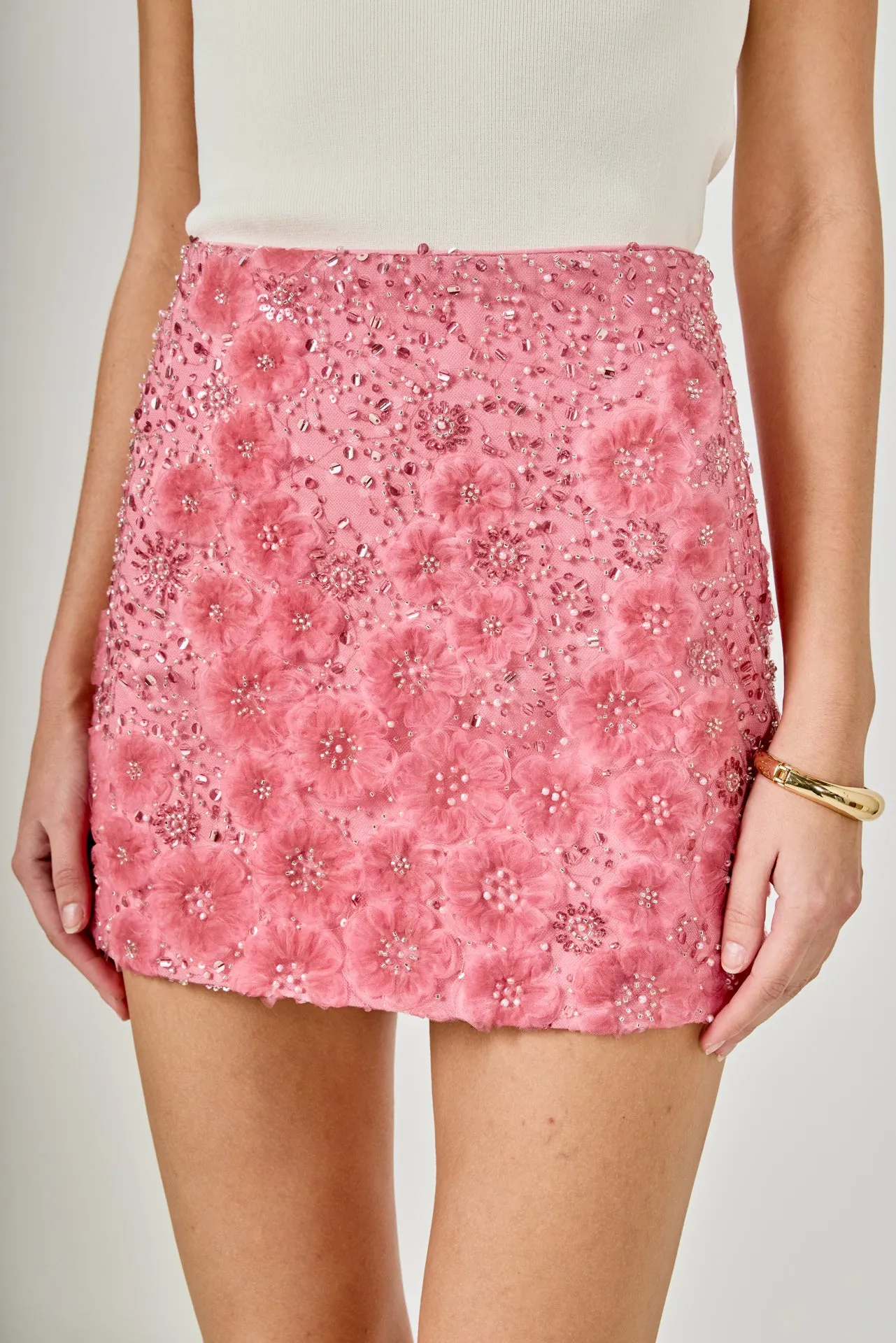 Floral Sequins Mini Skirt sold by Endless Rose product image thumbnail 2