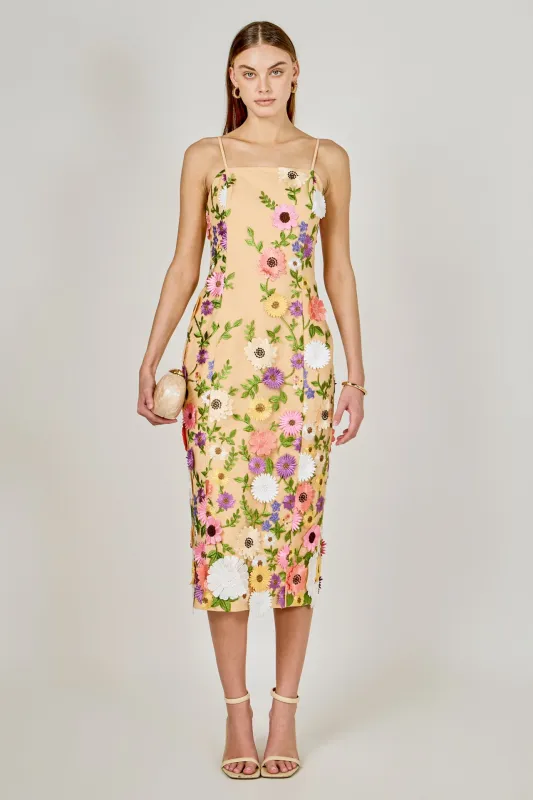Floral Embroidered Midi Dress sold by Endless Rose