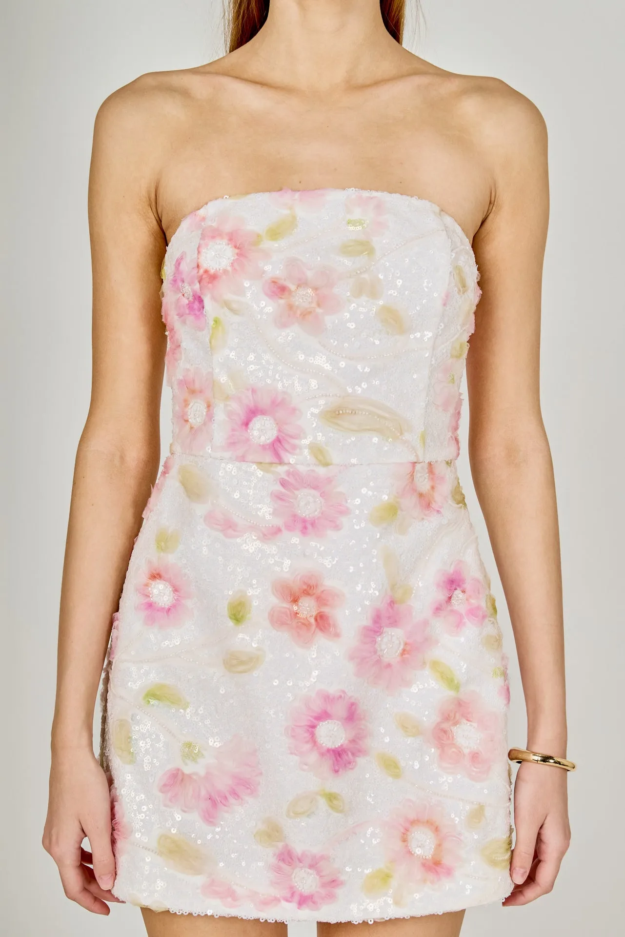 Floral Sequin Lace Mini Dress sold by Endless Rose product image thumbnail 2