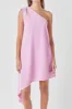 Shoulder Pintucked Asymmetrical Mini Dress - Final Sale sold by Endless Rose