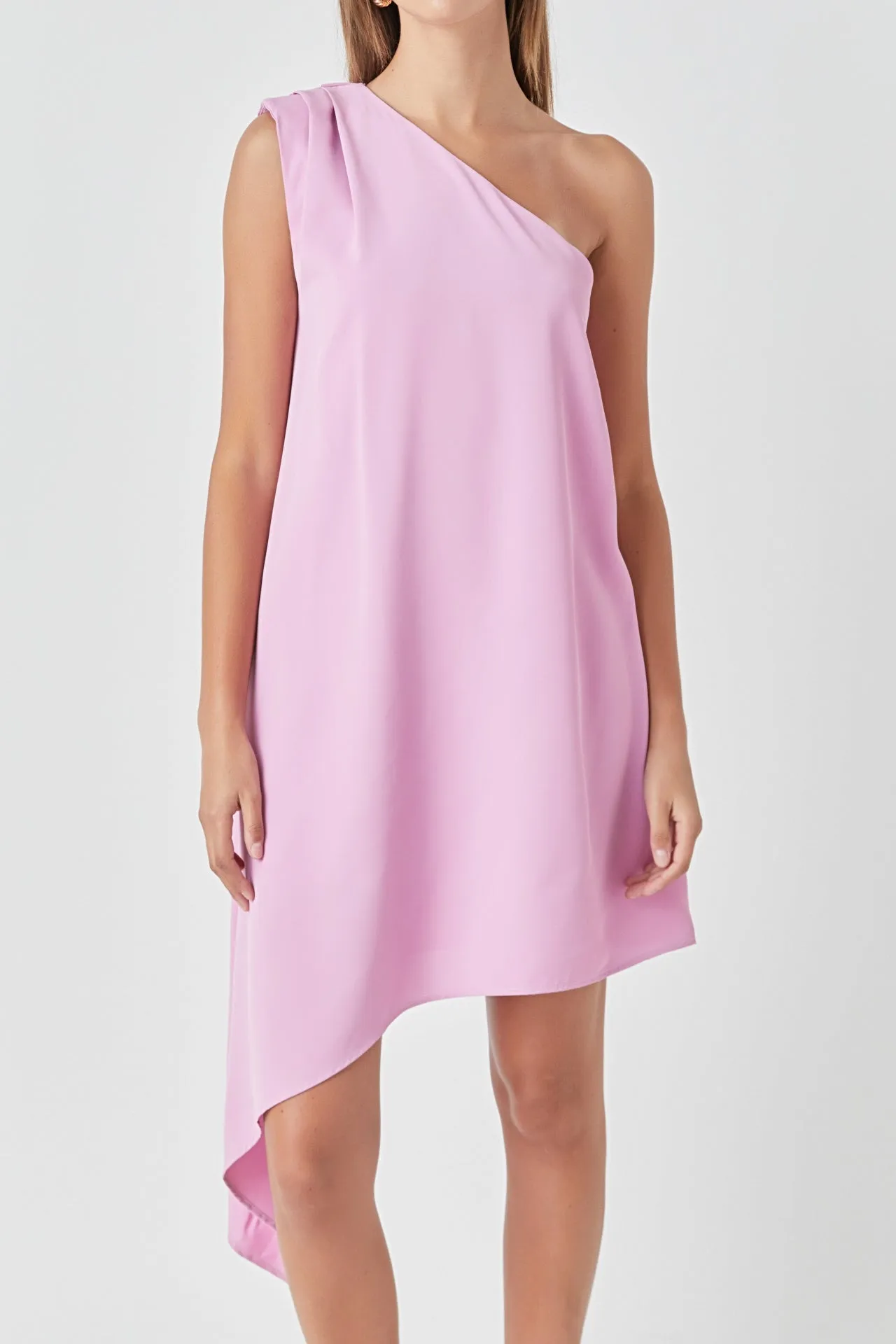 Shoulder Pintucked Asymmetrical Mini Dress - Final Sale sold by Endless Rose product image thumbnail 2