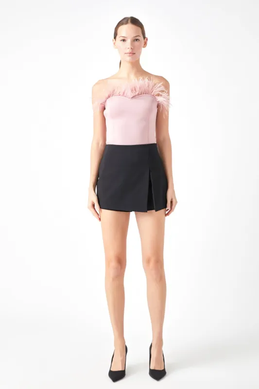 Strapless Knit Feather Top - Final Sale sold by Endless Rose