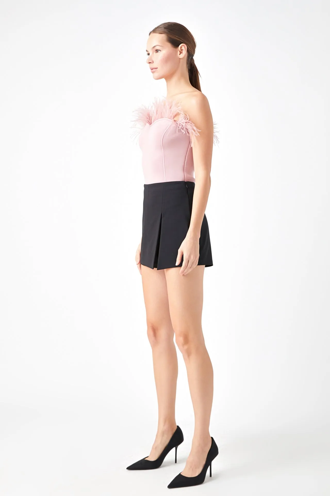 Strapless Knit Feather Top - Final Sale sold by Endless Rose product image thumbnail 3