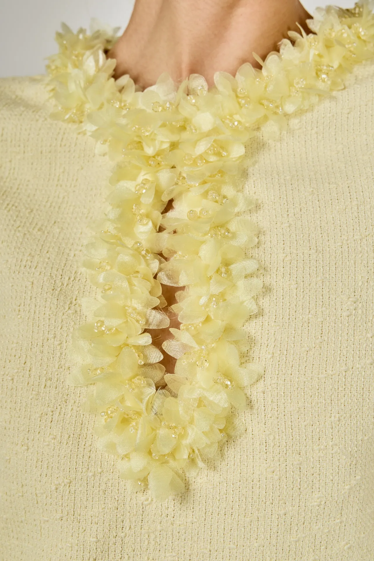 Tweed Mini Dress With Floral Trim sold by Endless Rose product image thumbnail 5