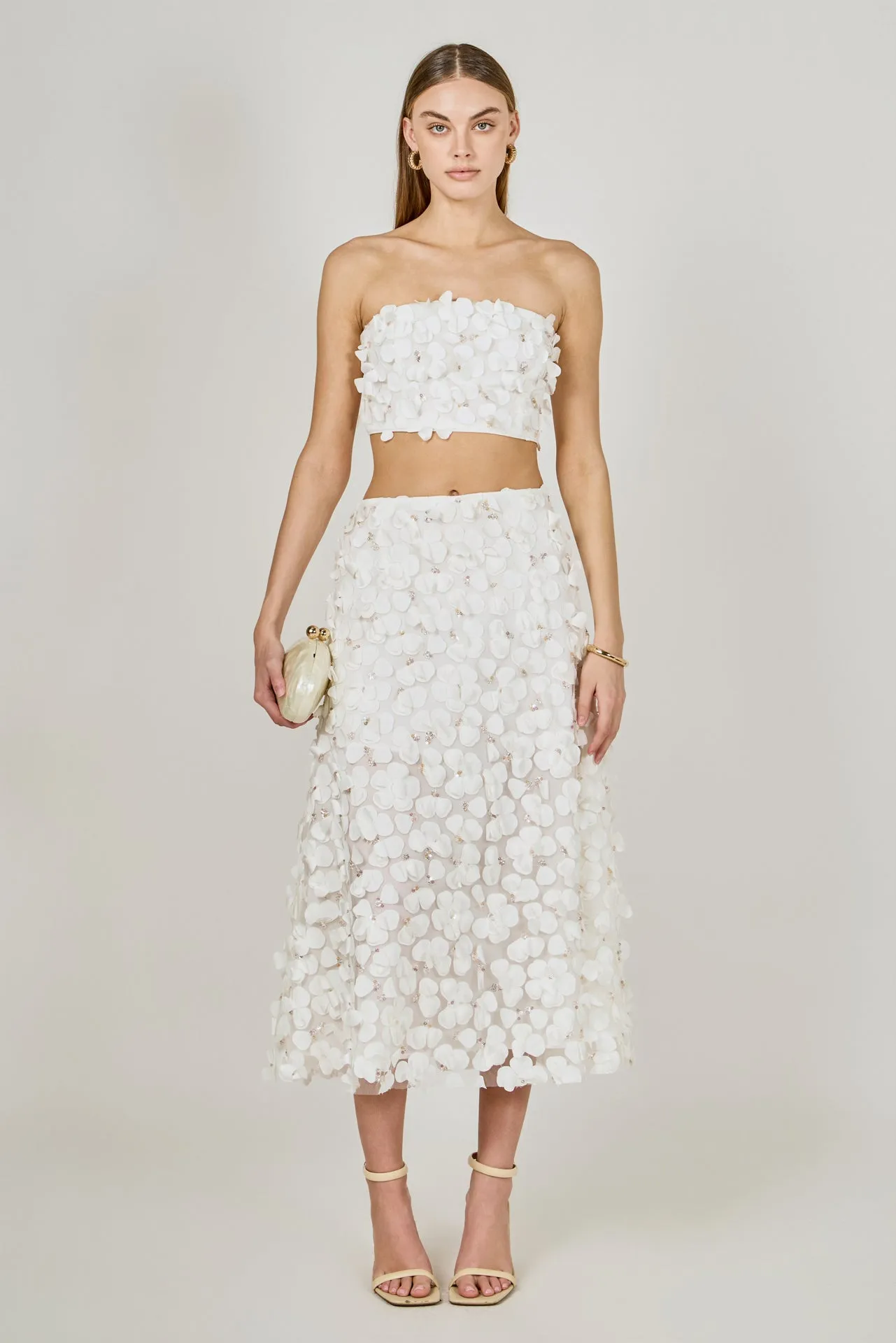 3D Floral Bandeau Top sold by Endless Rose