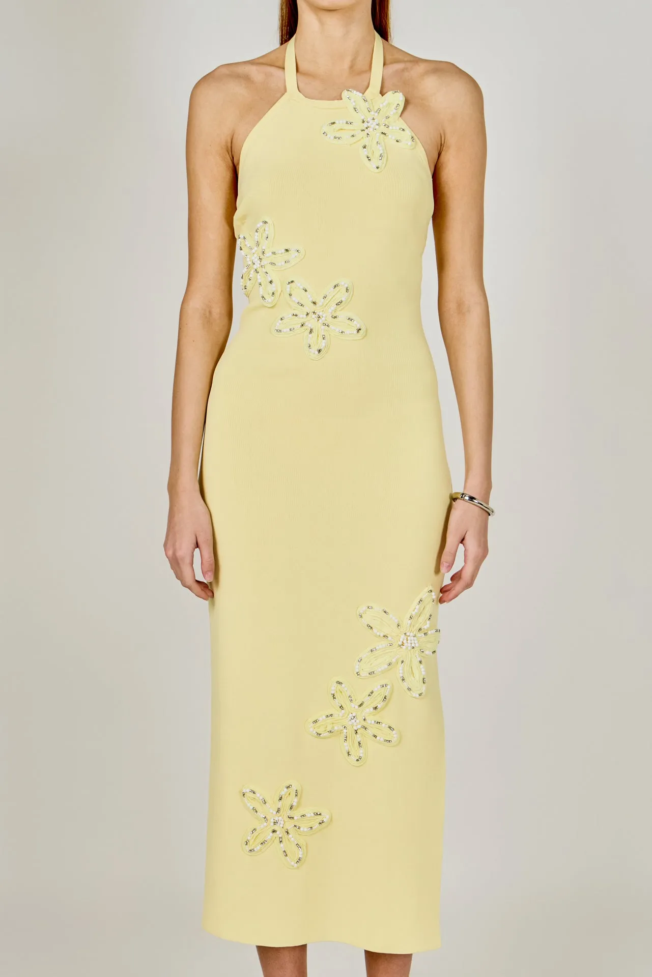 Flower Detail Halter Midi Dress sold by Endless Rose product image thumbnail 2