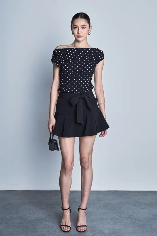 Asymmetrical Polka Dot Top made by Endless Rose