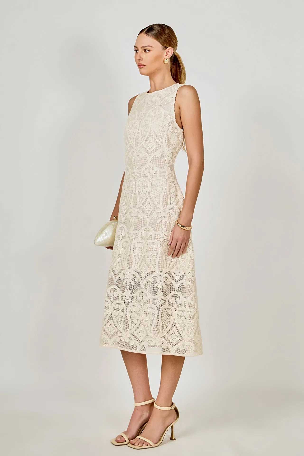 Textured Sleeveless Maxi Dress sold by Endless Rose product image thumbnail 3