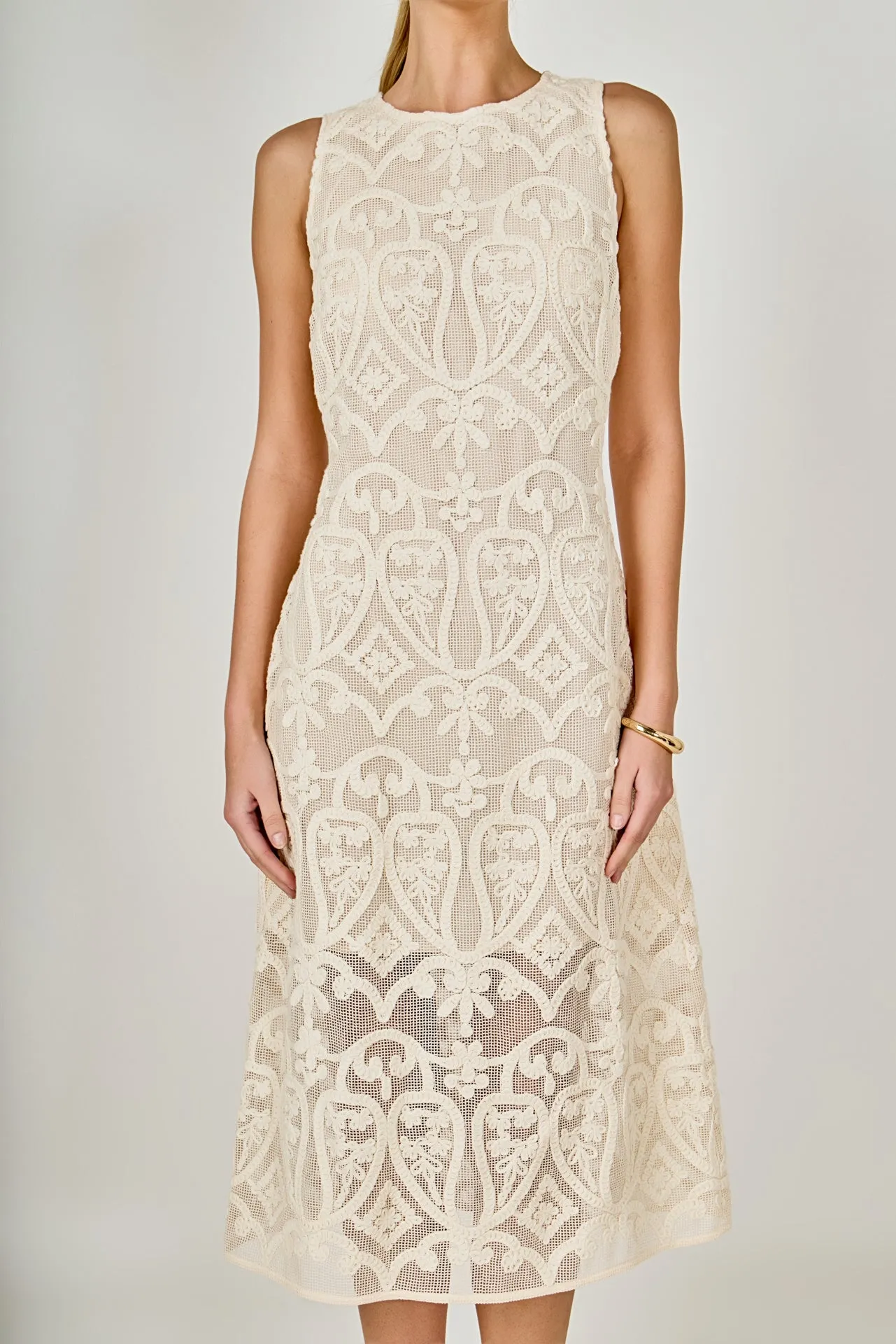 Textured Sleeveless Maxi Dress sold by Endless Rose product image thumbnail 2