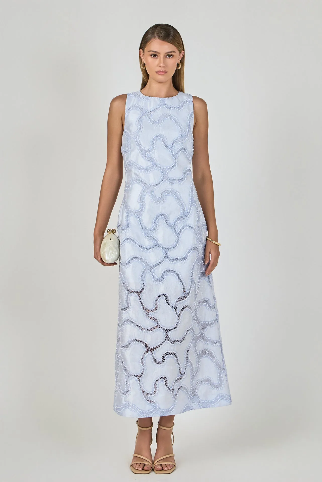Beaded Embellishment Midi Dress sold by Endless Rose product image thumbnail 4
