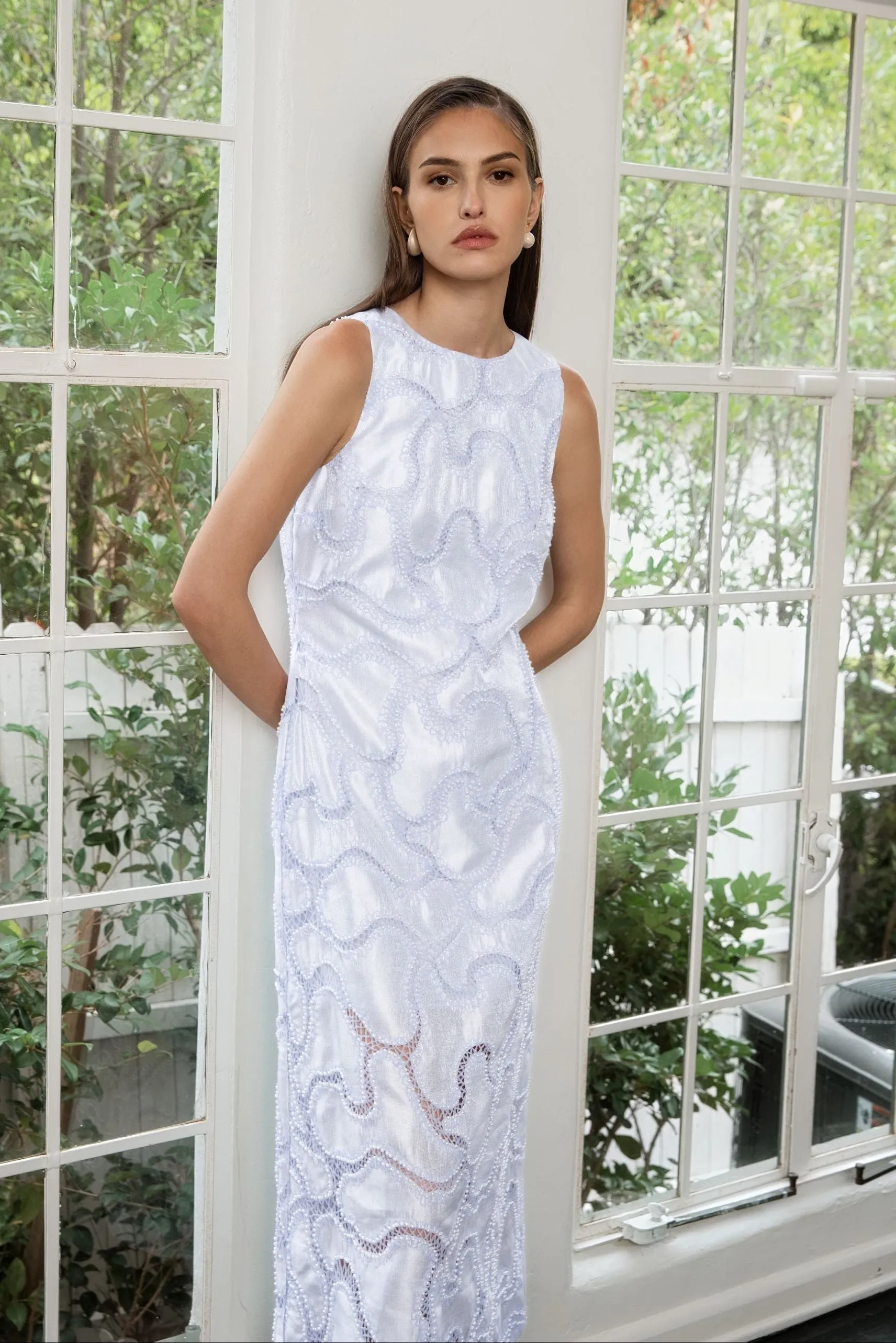 Beaded Embellishment Midi Dress sold by Endless Rose product image thumbnail 3