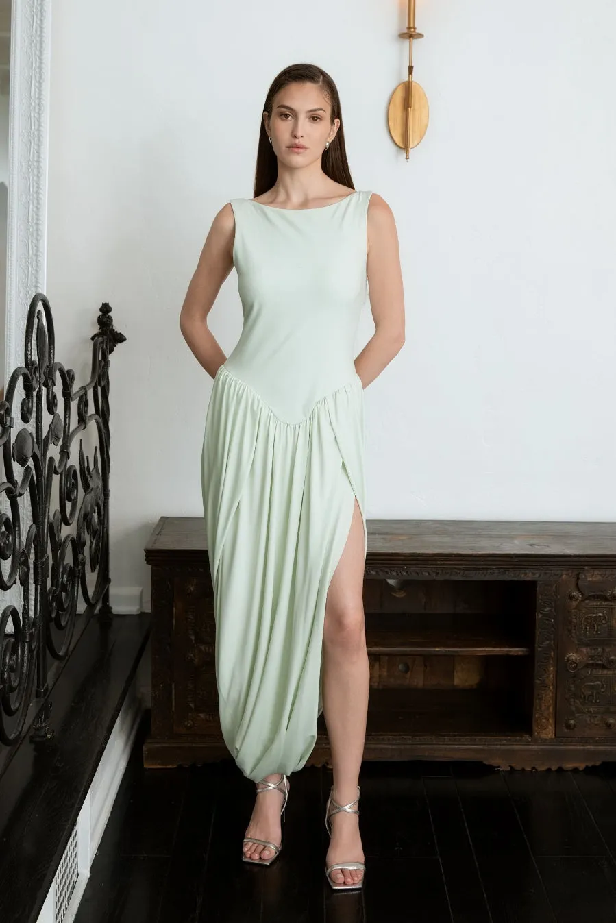 Sleeveless Cutout Maxi Dress sold by Endless Rose