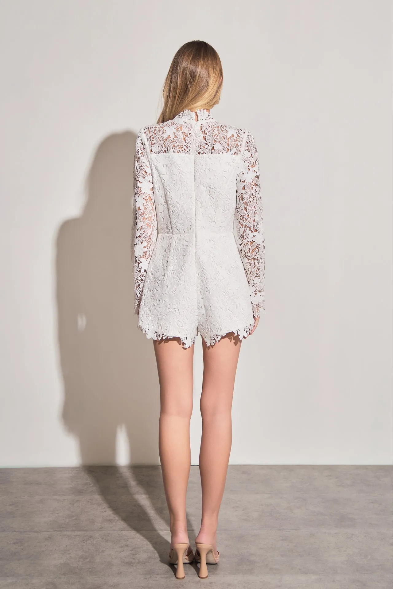 High Neck Lace Romper sold by Endless Rose product image thumbnail 4