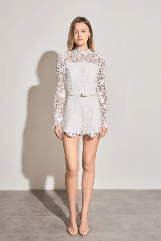 High Neck Lace Romper made by Endless Rose