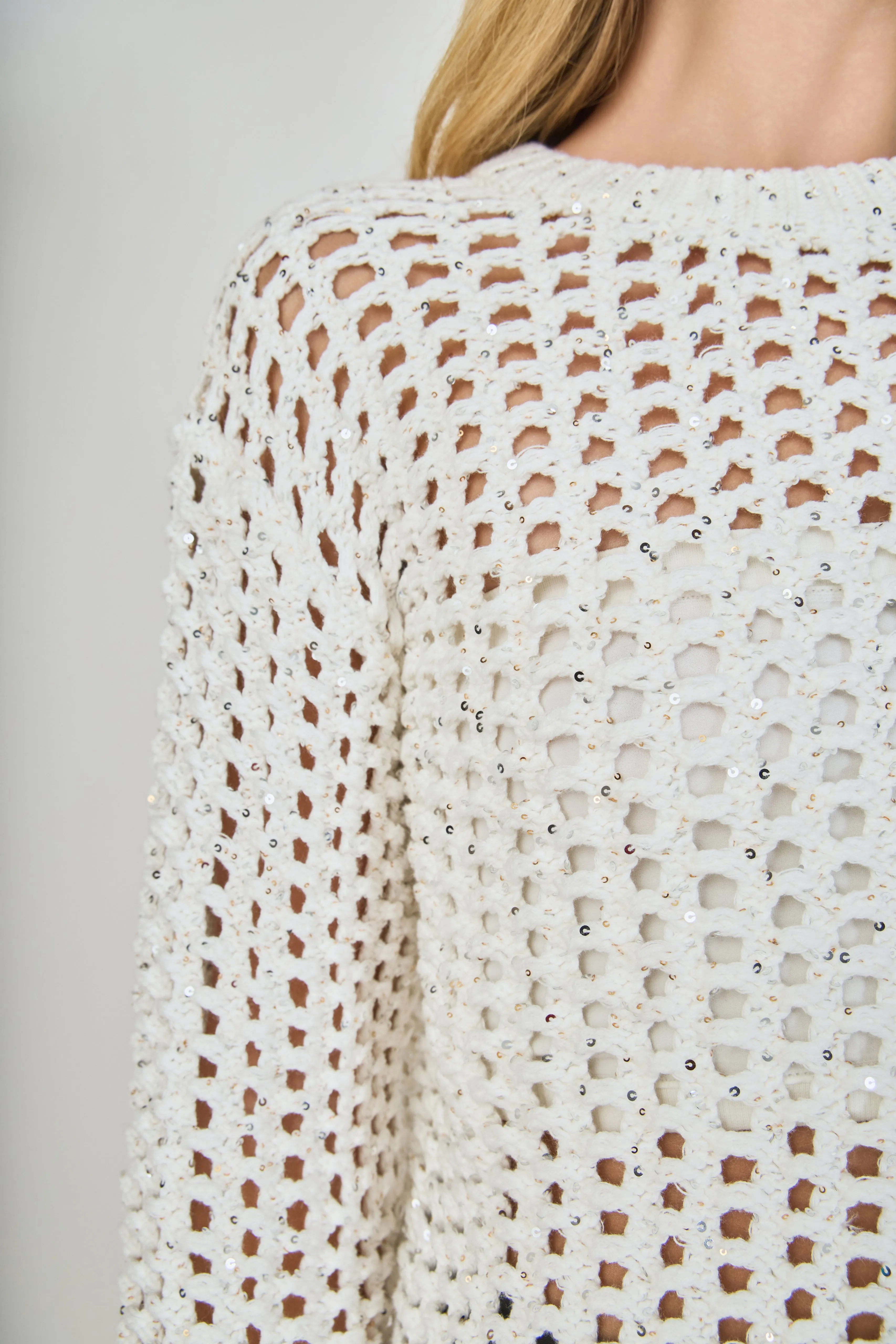 Sequined Mesh Knit Sweater sold by Endless Rose product image thumbnail 5