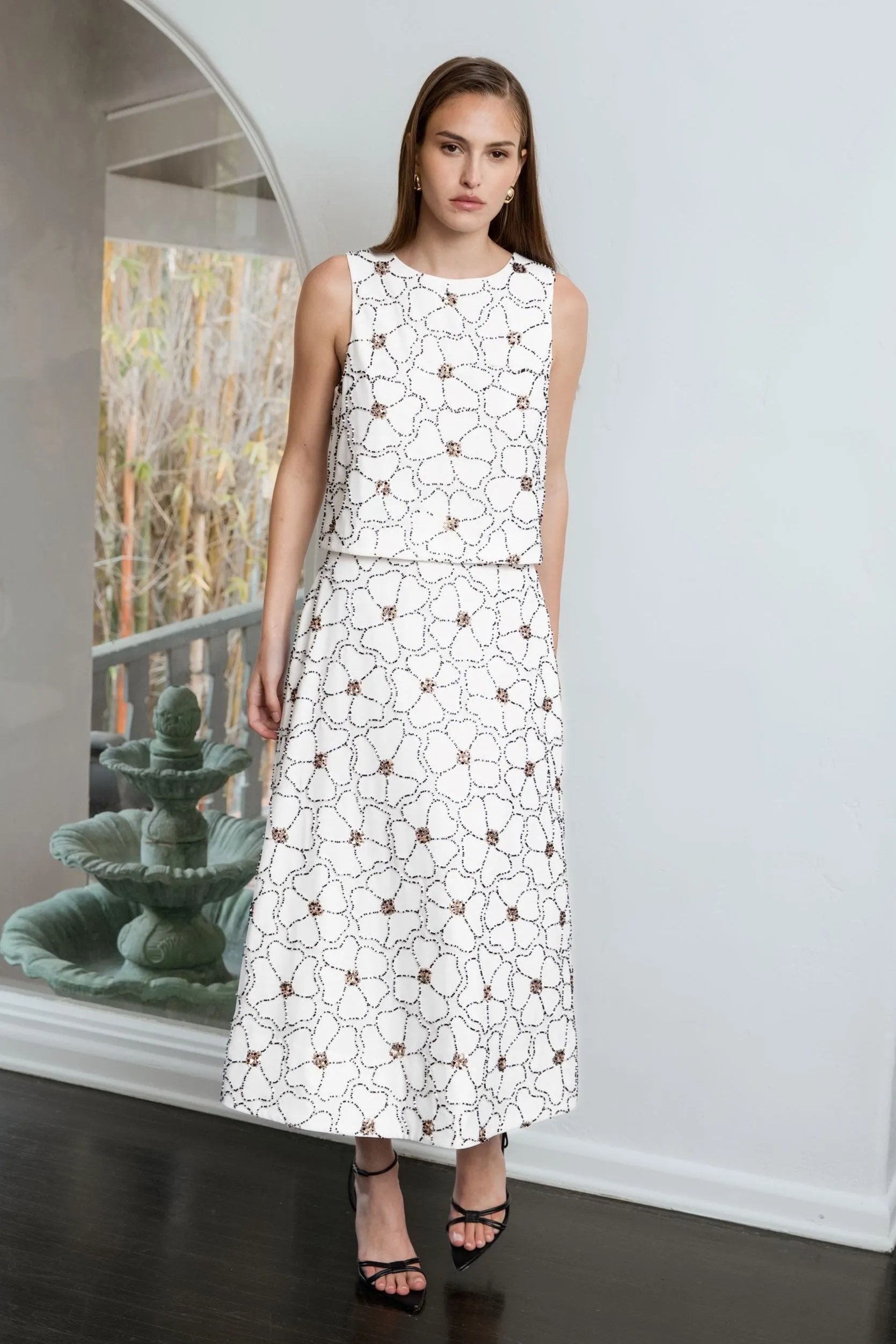 Floral Beaded Sleeveless Top sold by Endless Rose product image thumbnail 3