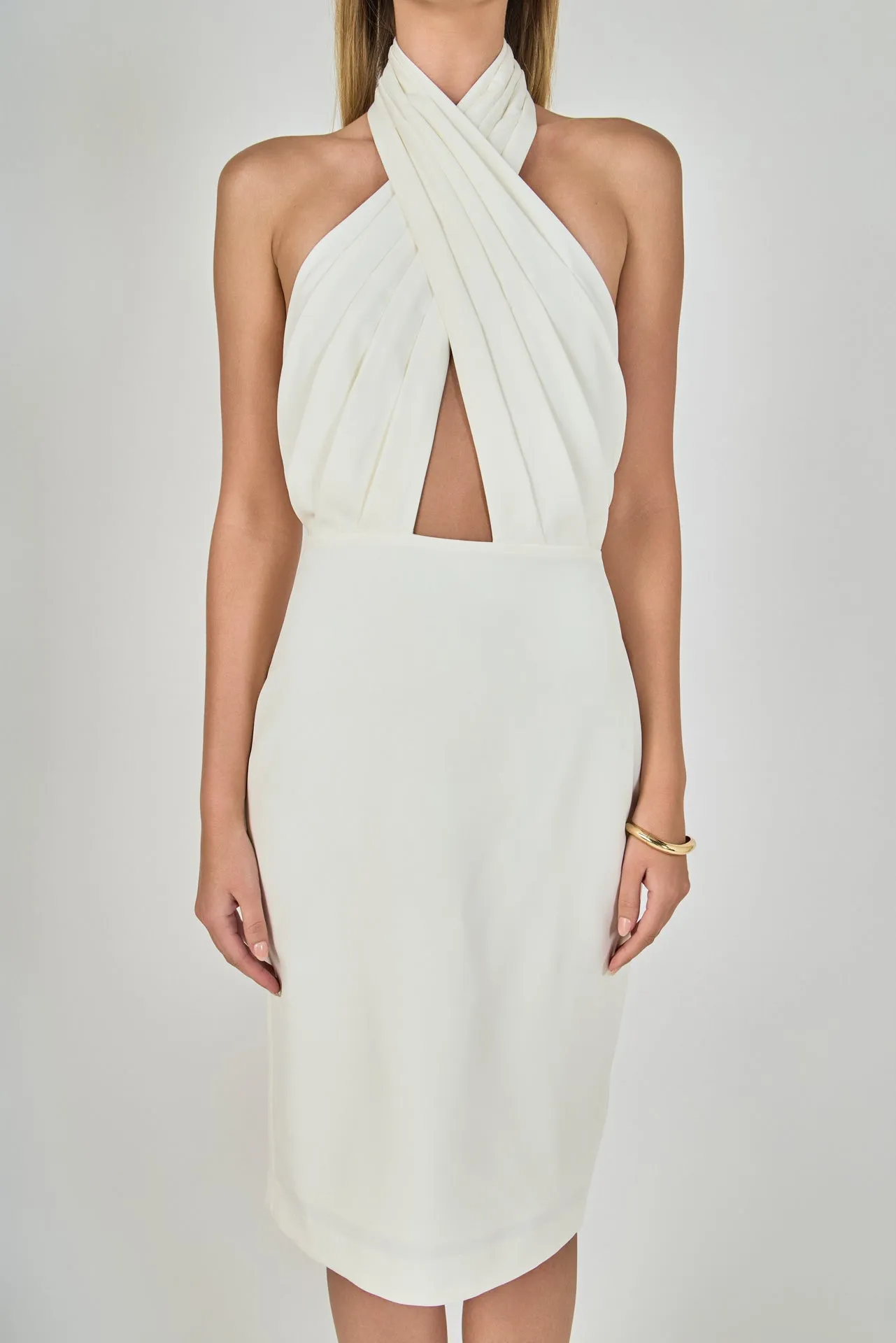 Draped Halter Midi Dress sold by Endless Rose product image thumbnail 2